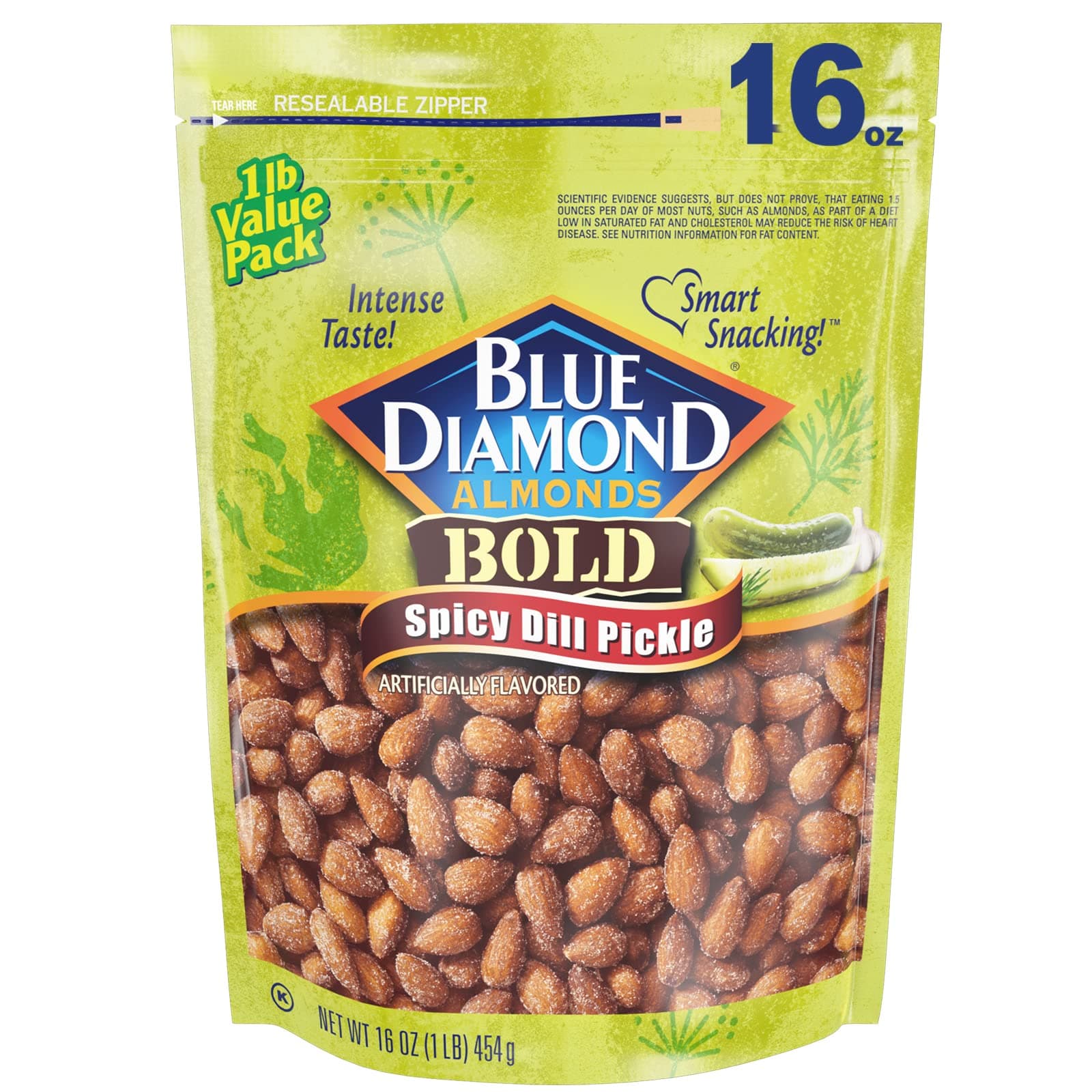 Blue Diamond AlmondsSpicy Dill Pickle, 16oz Bag