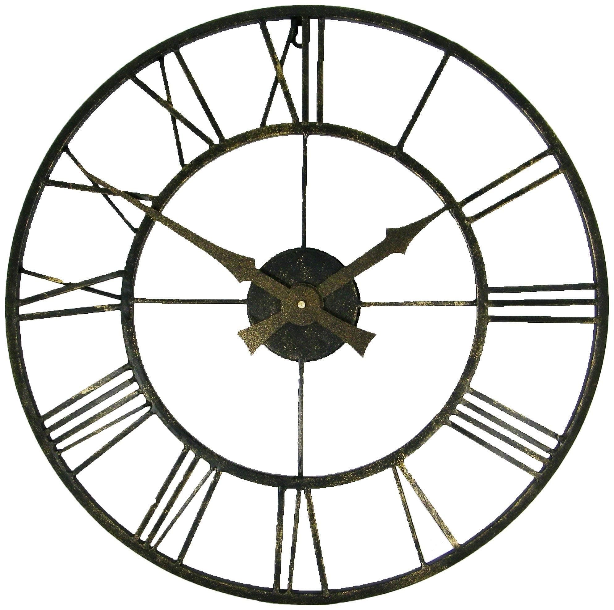 Roger LascellesOutdoor/Indoor Clock with Metal Case, 19.7-Inch