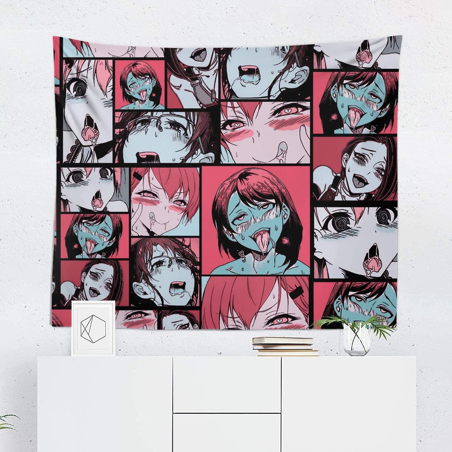 WXMDZS Ahegao- Style Tapestry Sunset Tapestry Nature Landscape Tapestry Wall Hanging for Room 6051inch