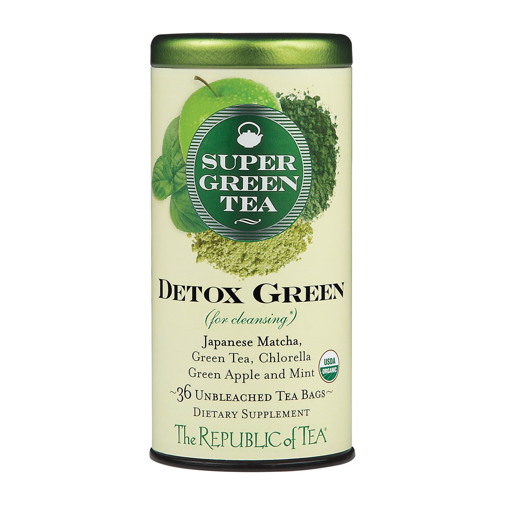 The Republic of Tea , Detox Green Organic, 36 Count