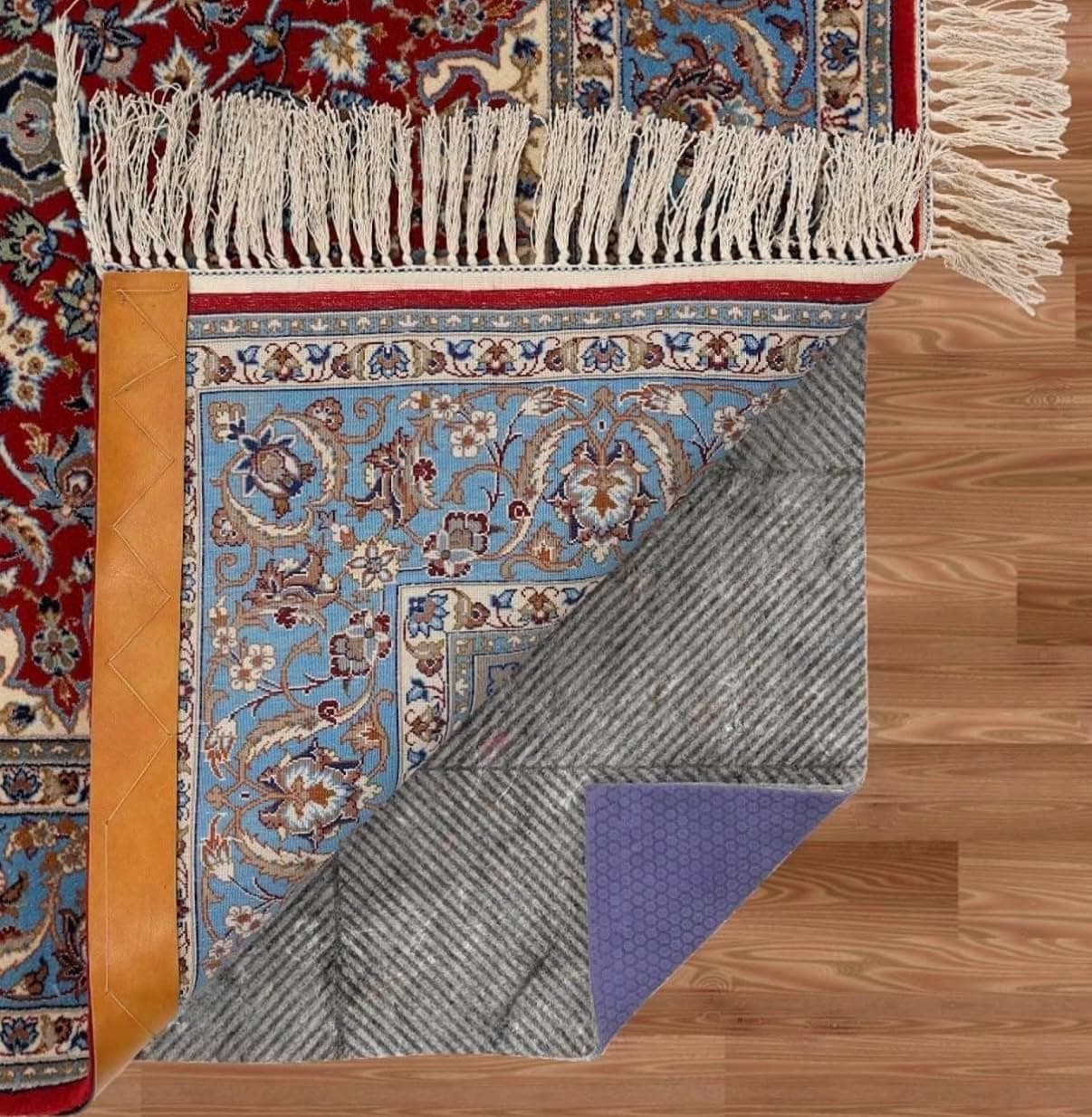 2'x8' Durahold Plus(TM) Felt and Rubber Non Slip Runner Rug Pad for Hard Floors