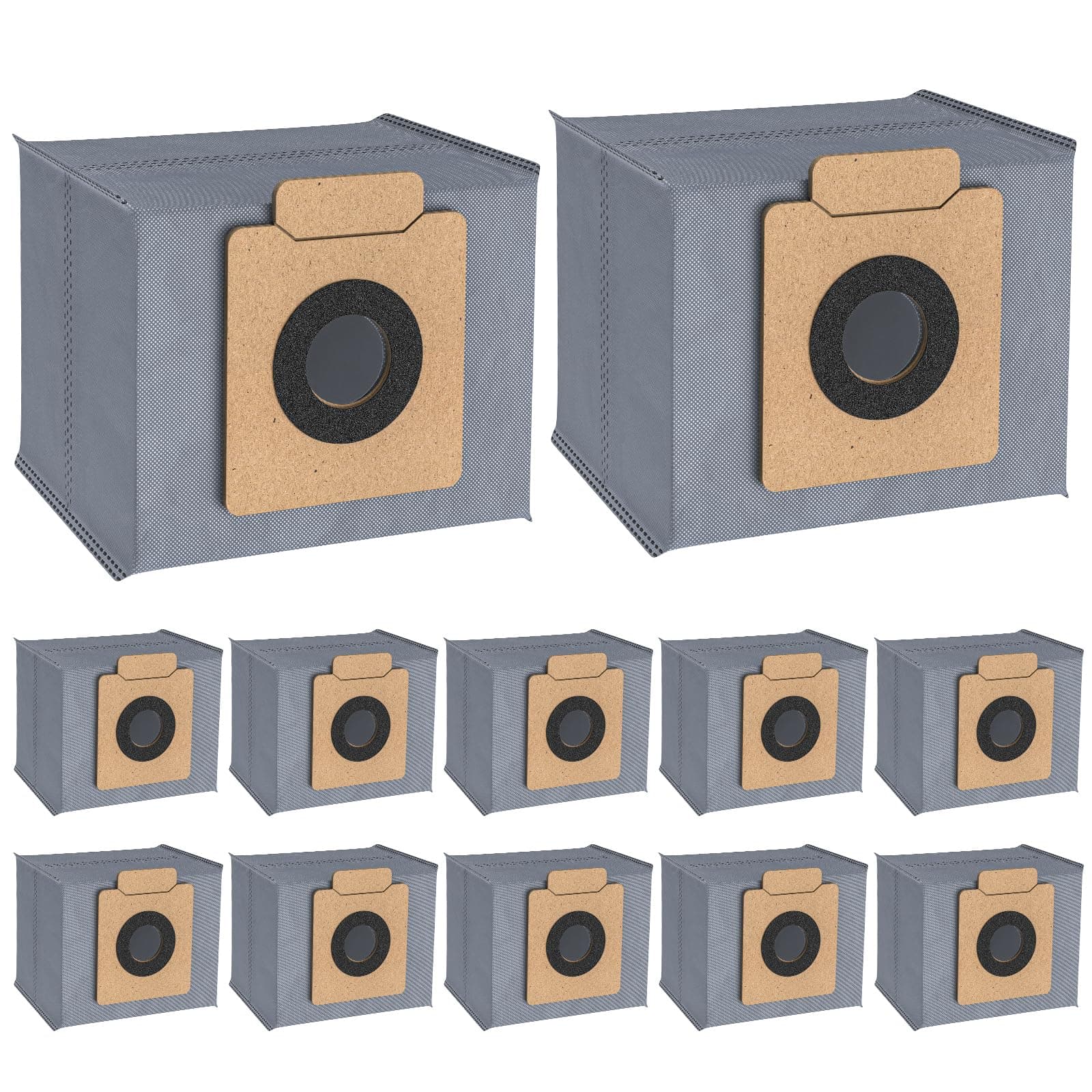 12 Pack Replacement Dust Bag Compatible With Eufy Clean X8 Pro X10 Pro Omni Robot Vacuum Self-Empty Station,4-Layer Replcement Bags Accessory