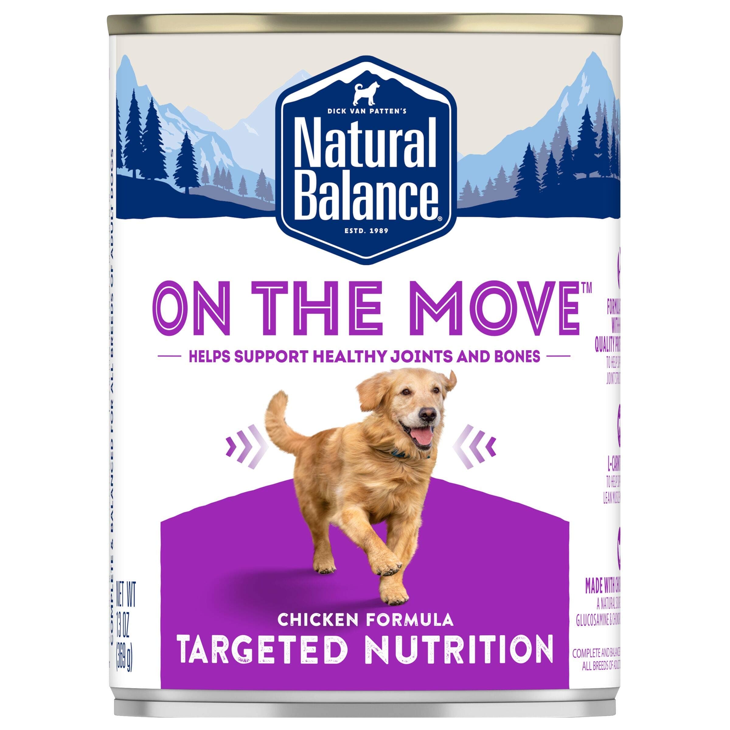 Natural Balance Wet Canned Dog Food | Choose Fat Dogs, On The Move, Zen Life or Gentle Balance | 13-oz. can (Pack of 12)