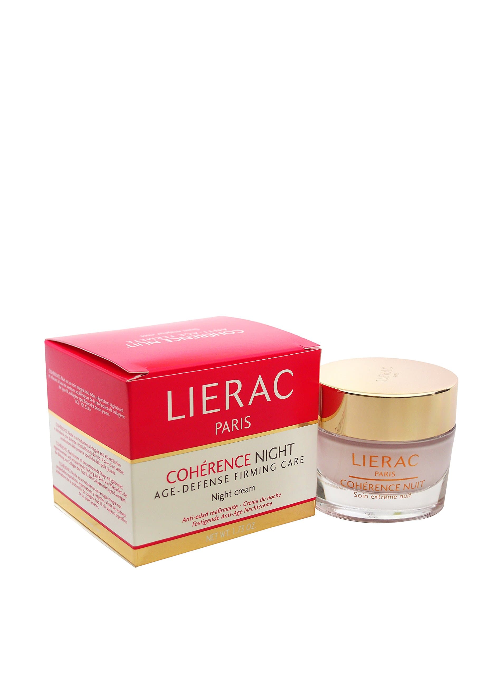 Lierac Coherence Age-Defense Firming Care Night Cream, 1.73 Ounce