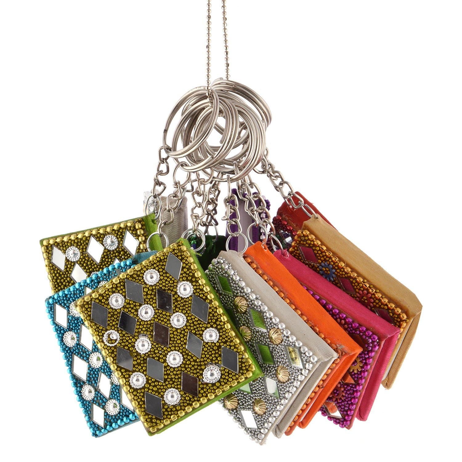 Handicraft Bazaar Lac Diary Keychain Set 12 Piece