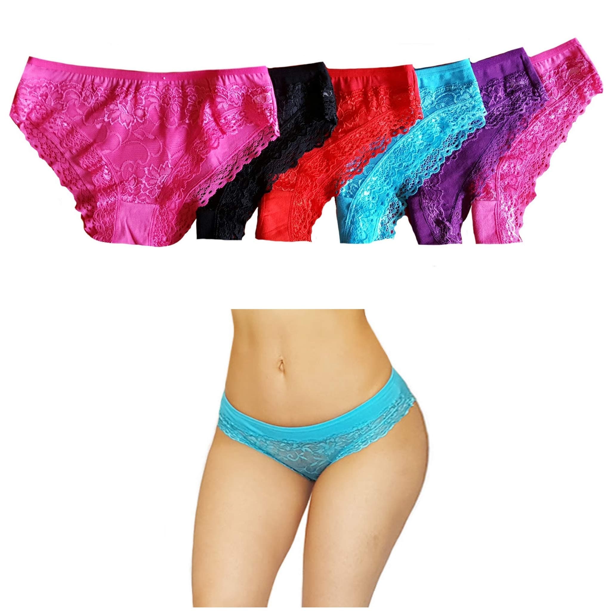 oki doki Women's Sexy Underwear sassy multi 6 pack