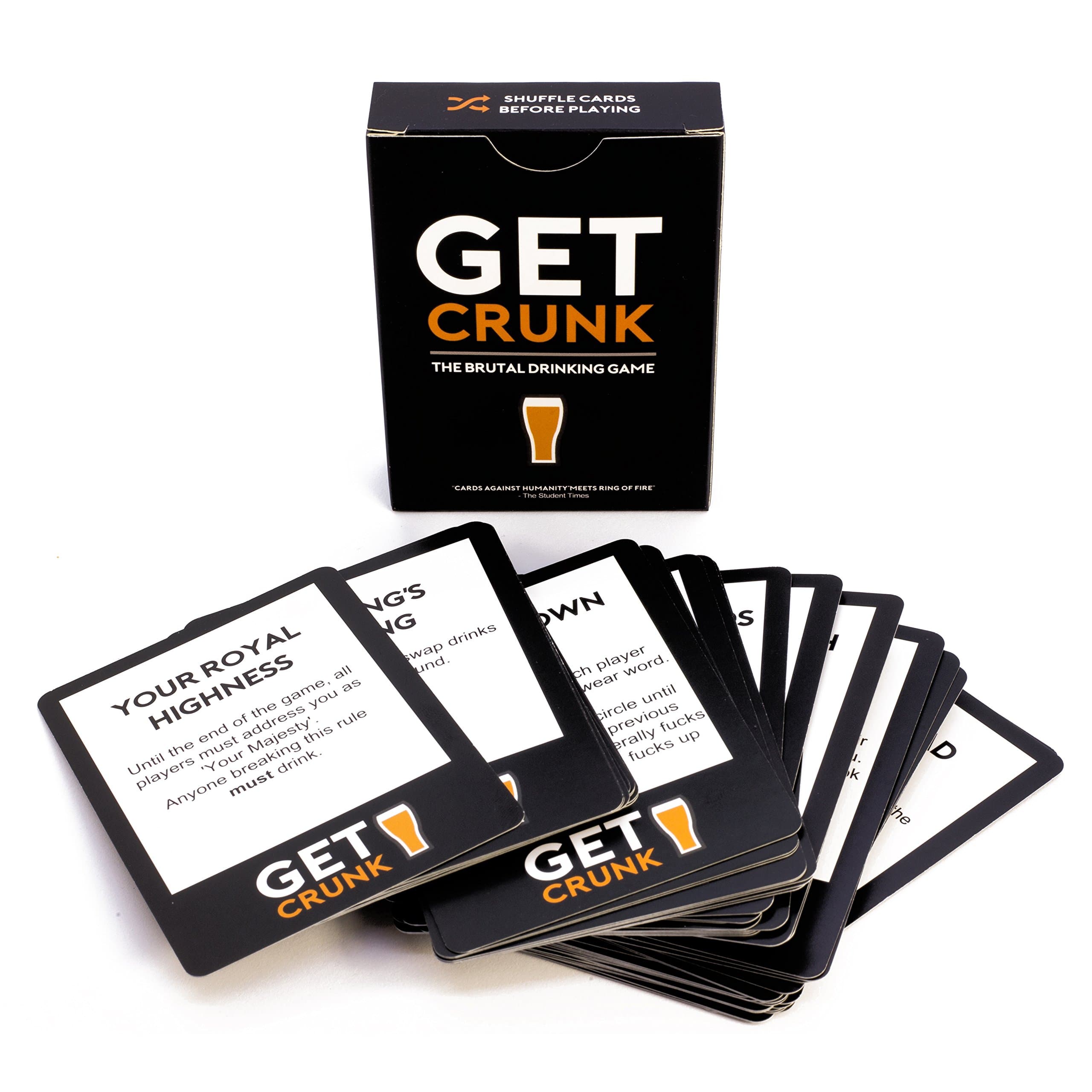 the Brutal Card Drinking Game for Students, Pre Drinks, Stag & Hen Parties. You Will Be Abused!