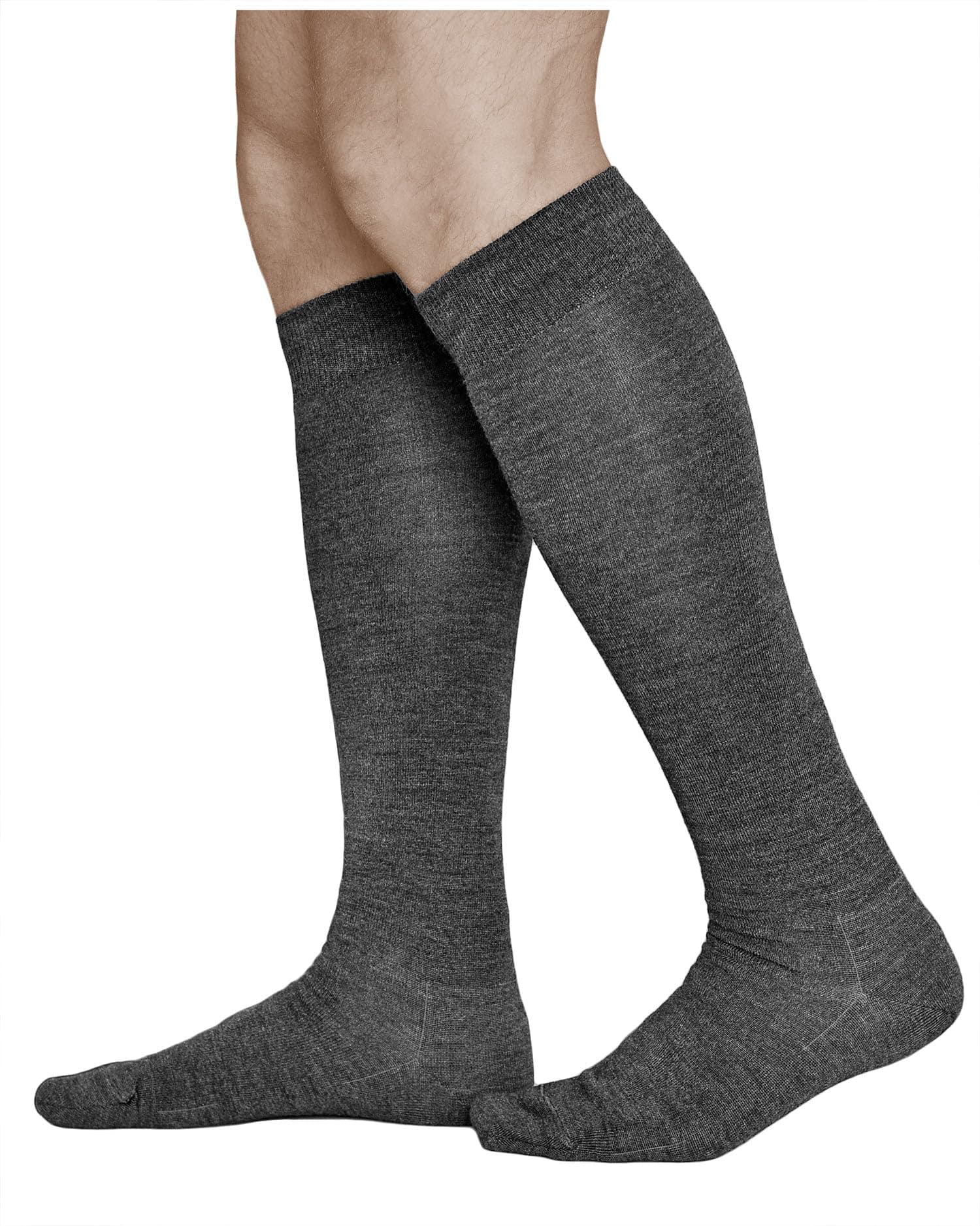 Men's 80% MERINO WOOL Long Knee High Length Winter Socks, Warm Breathable Woollen Over-the-Calf Knee-Highs