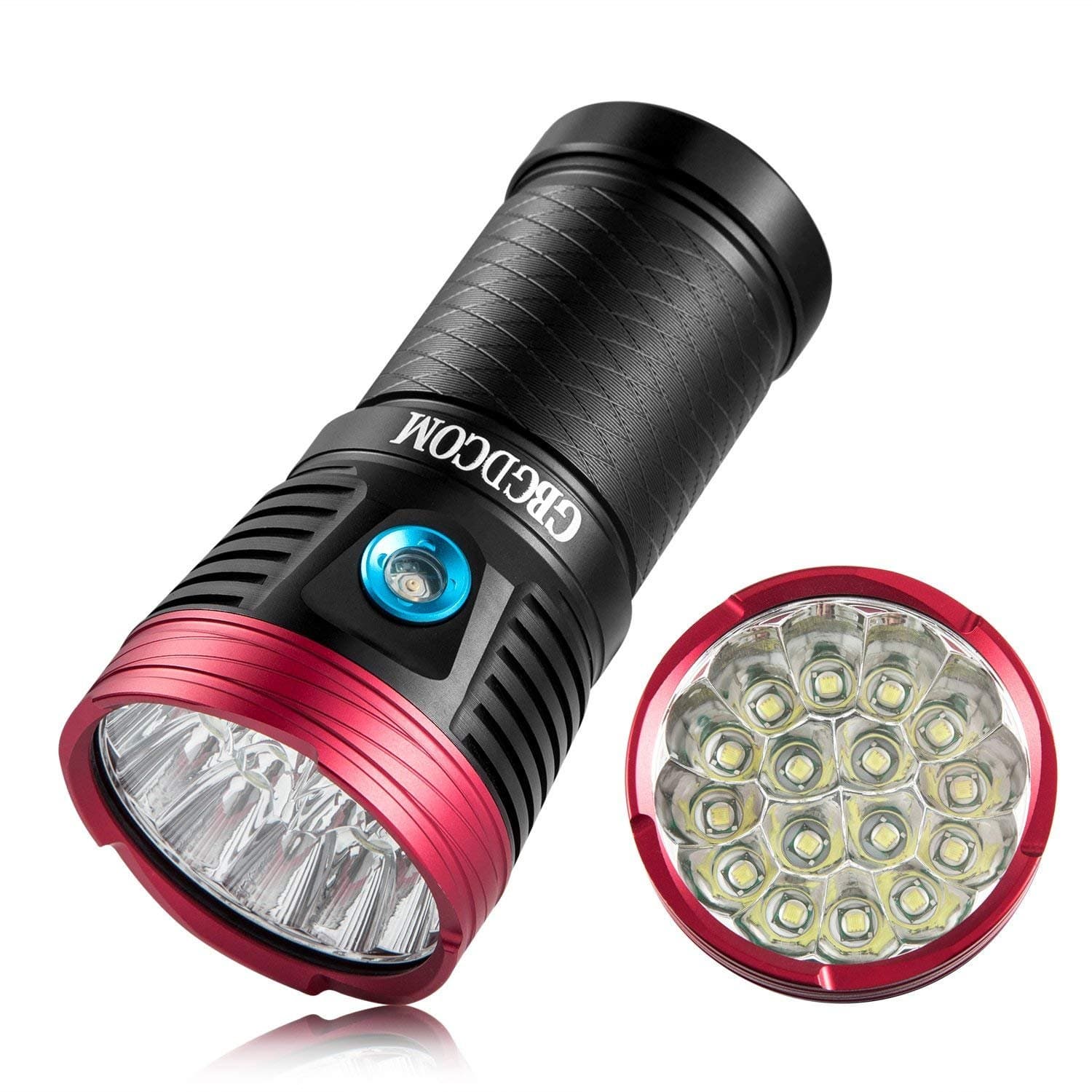 Gibbon 13800 Lumens LED Flashlight 16 CREE XM-L T6 Super Bright Waterproof 5 Modes Torch For Hiking, Camping, Hunting,Fishing And Other Indoor Or Outdoor Activities