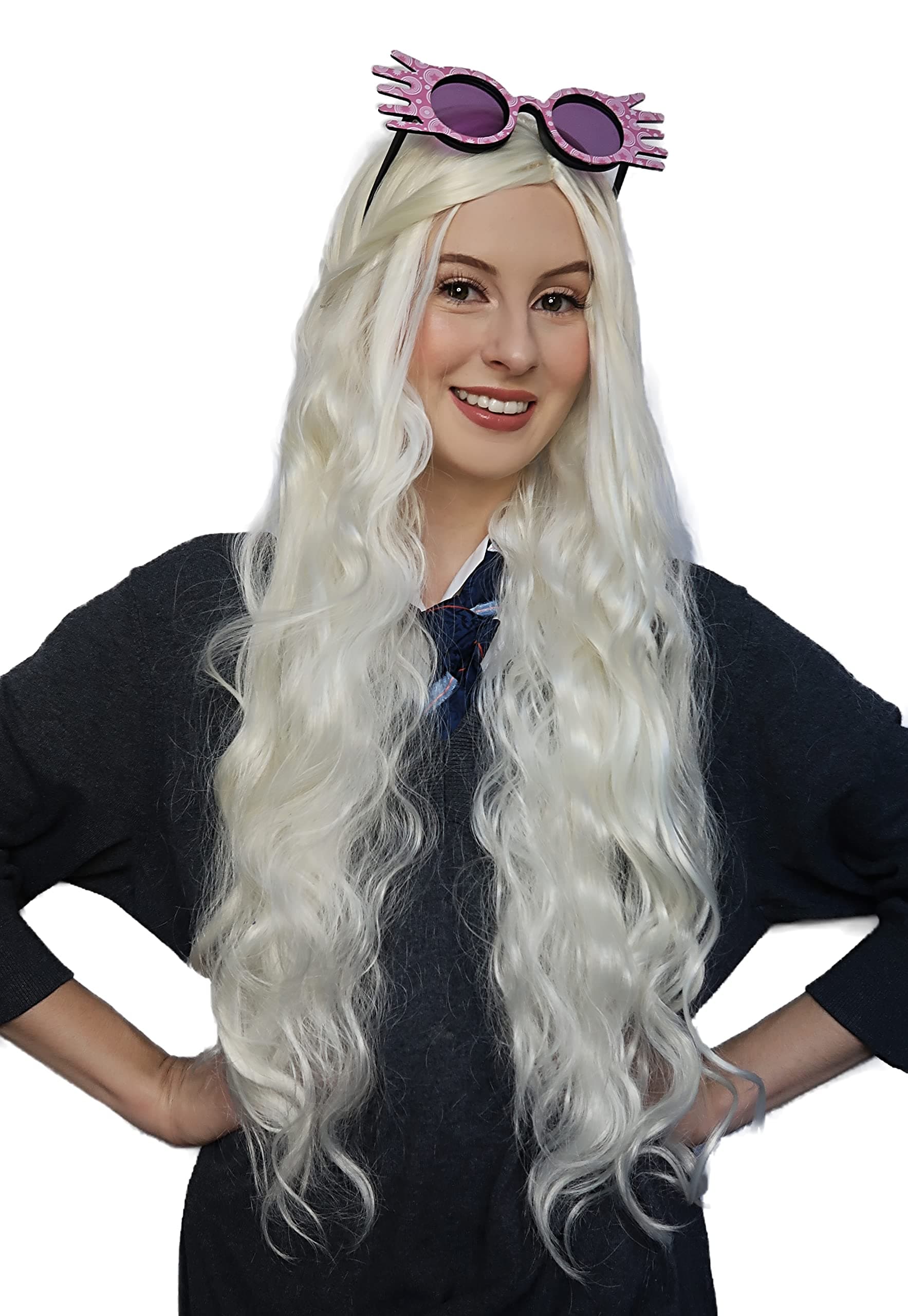Luna Lovegood Wig - Dragon Queen Daenerys Wig - Realistic Long Blonde Hair for Women & Fits All - Compatible with Luna Lovegood and Dragon Queen Daenerys