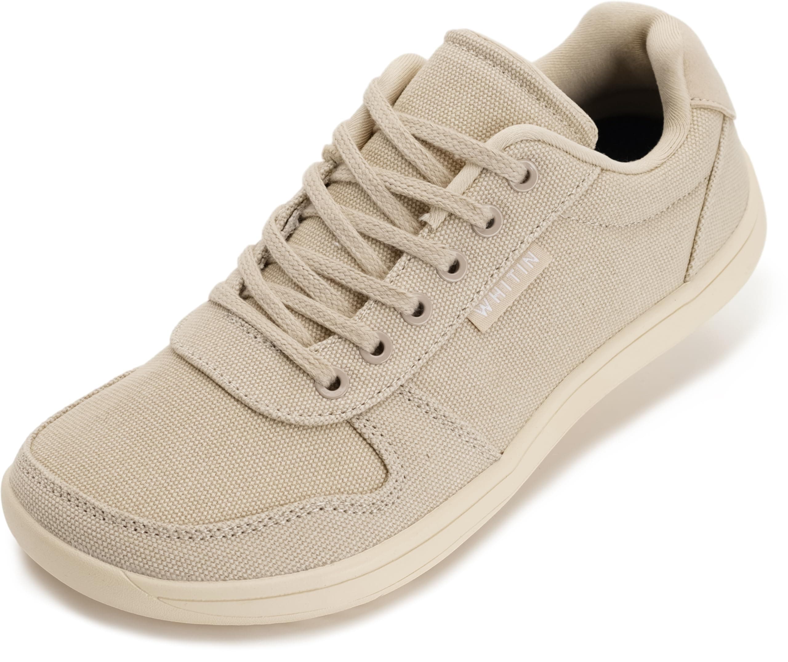 WHITINWide Toe Box Barefoot Sneakers for Women | Canvas Minimalist Shoes