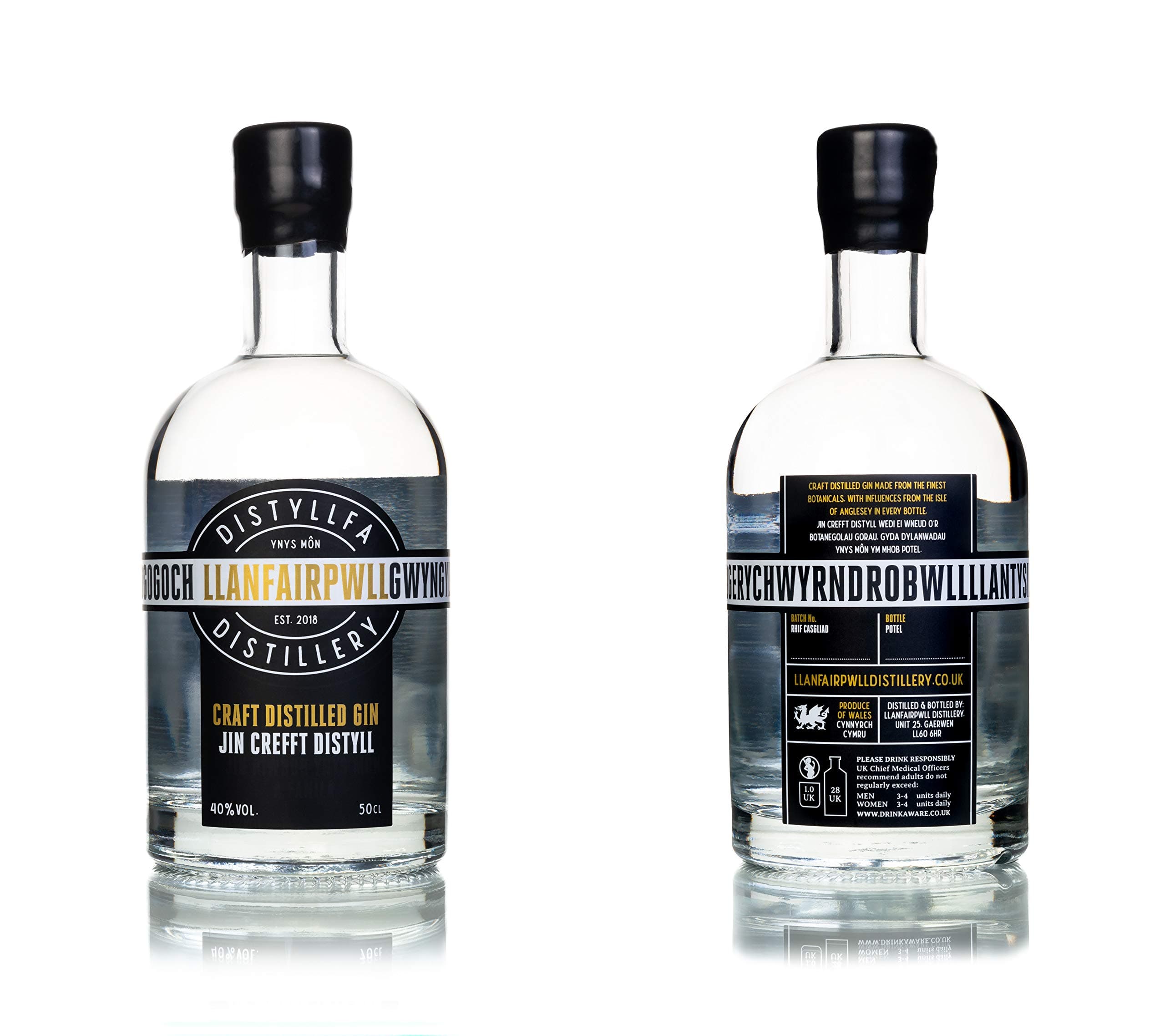 Llanfairpwll Distillery Anglesey Dry Gin 50cl