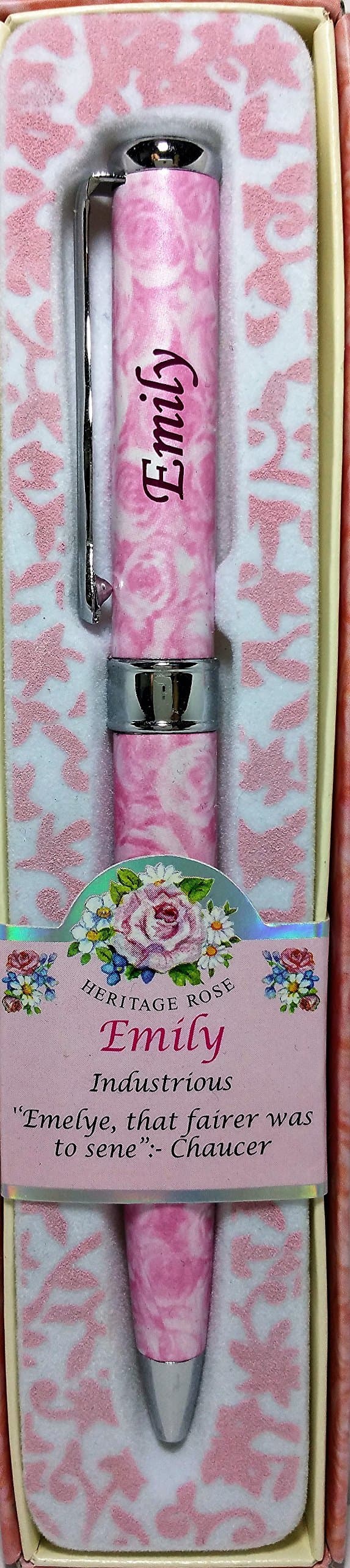 EMILY Named personalised Ladies Pen engraved and presented in gift box By Sterling Effectz