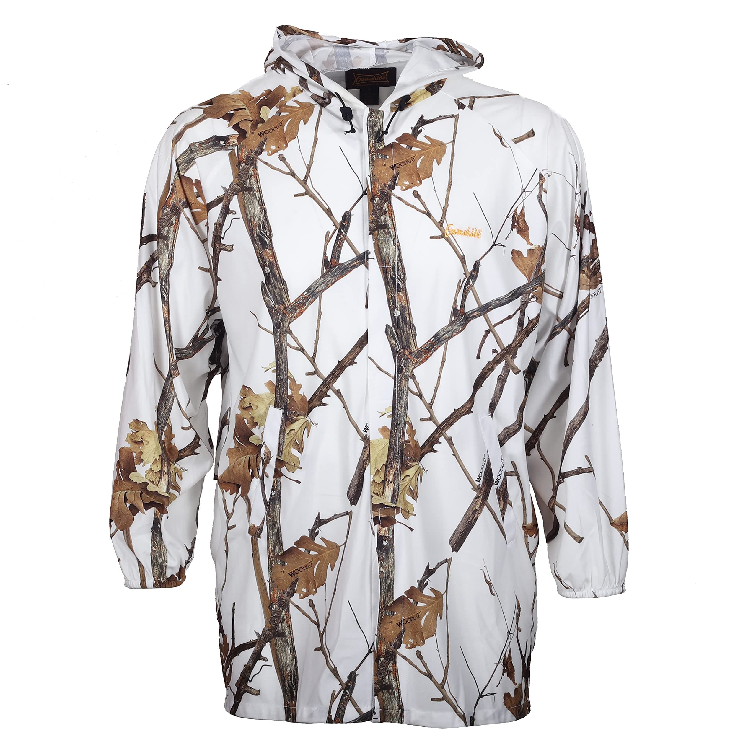 Gamehide Ambush Snow Camo Cover Up Jacket Woodlot White