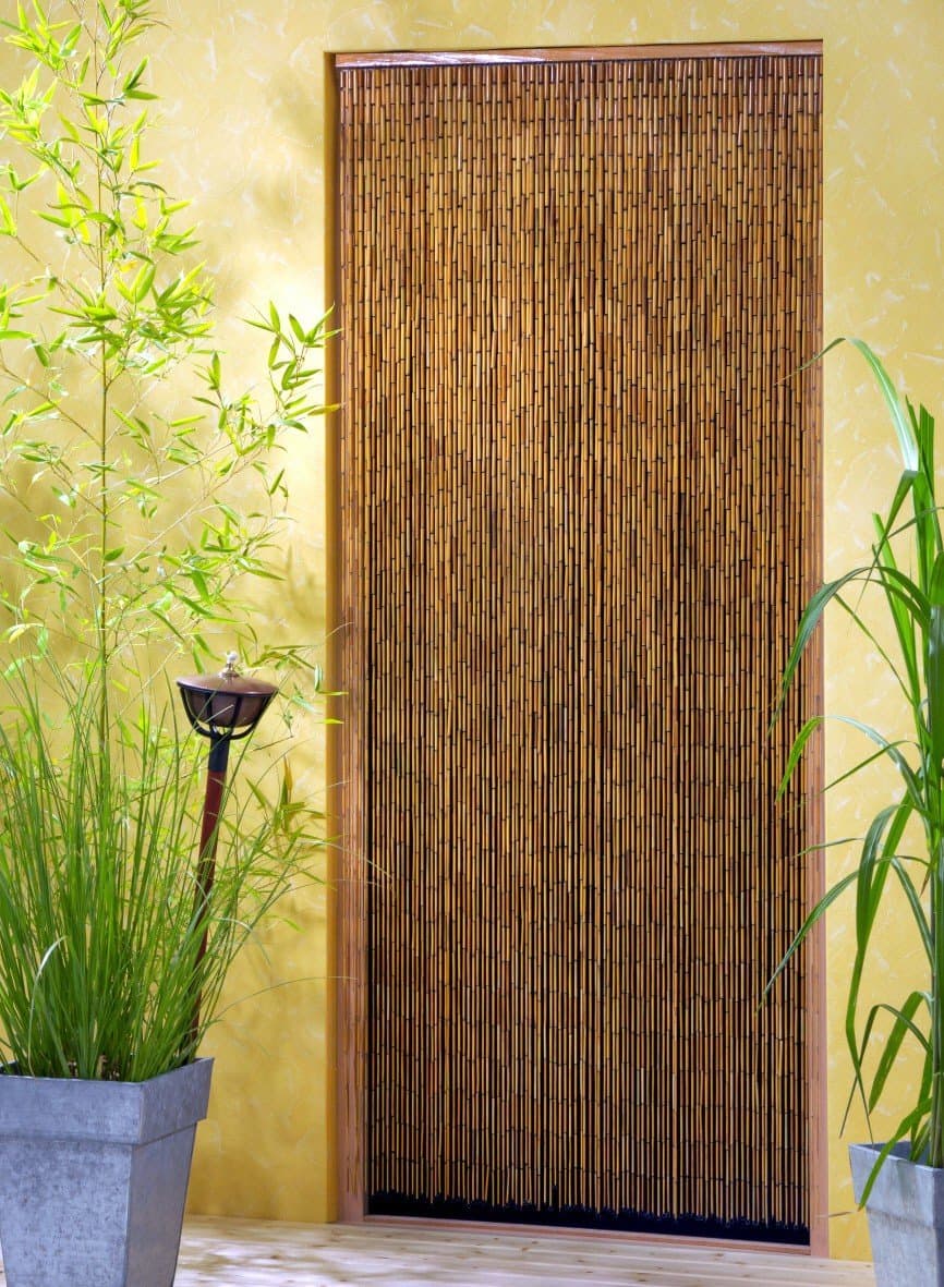 Leguana Handels GmbH Saigon Bamboo Curtain Door Curtain 90 x 200 cm with 90 Strands Across 90 cm Width