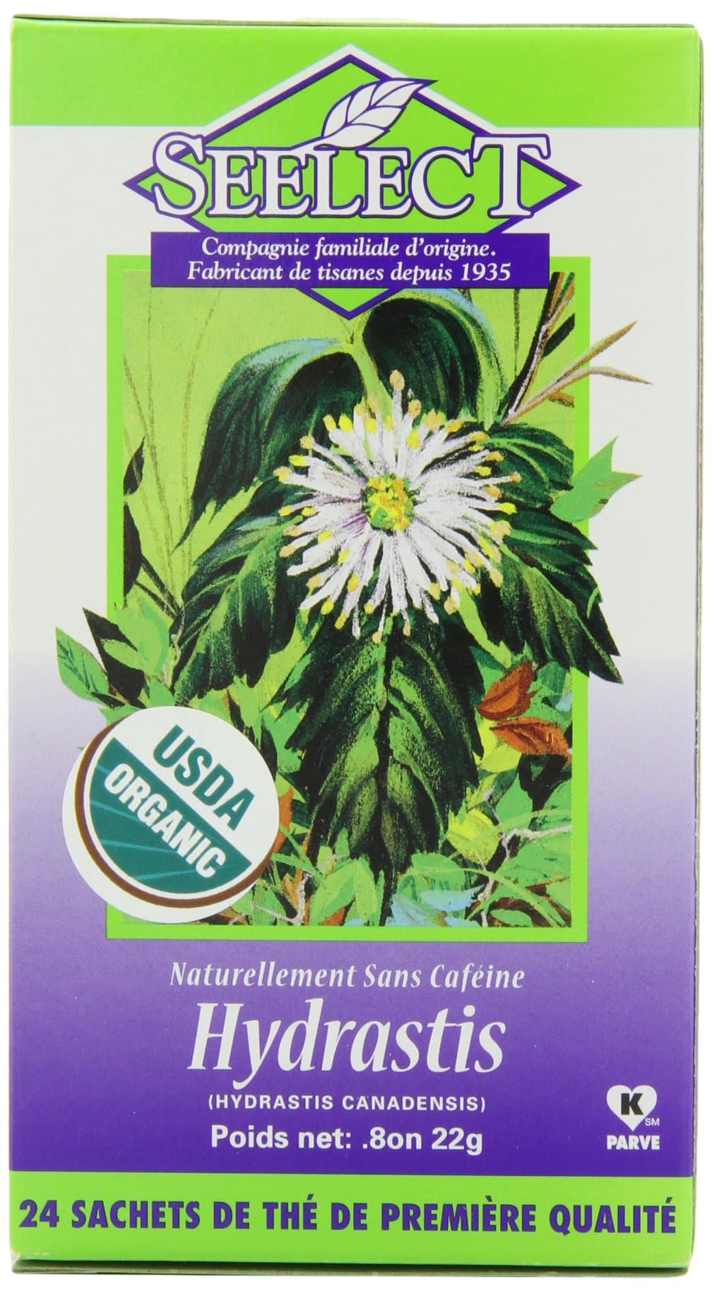 Seelect Tea, Tea Bags, Goldenseal Herb, 24-Count Box (Pack of 3)