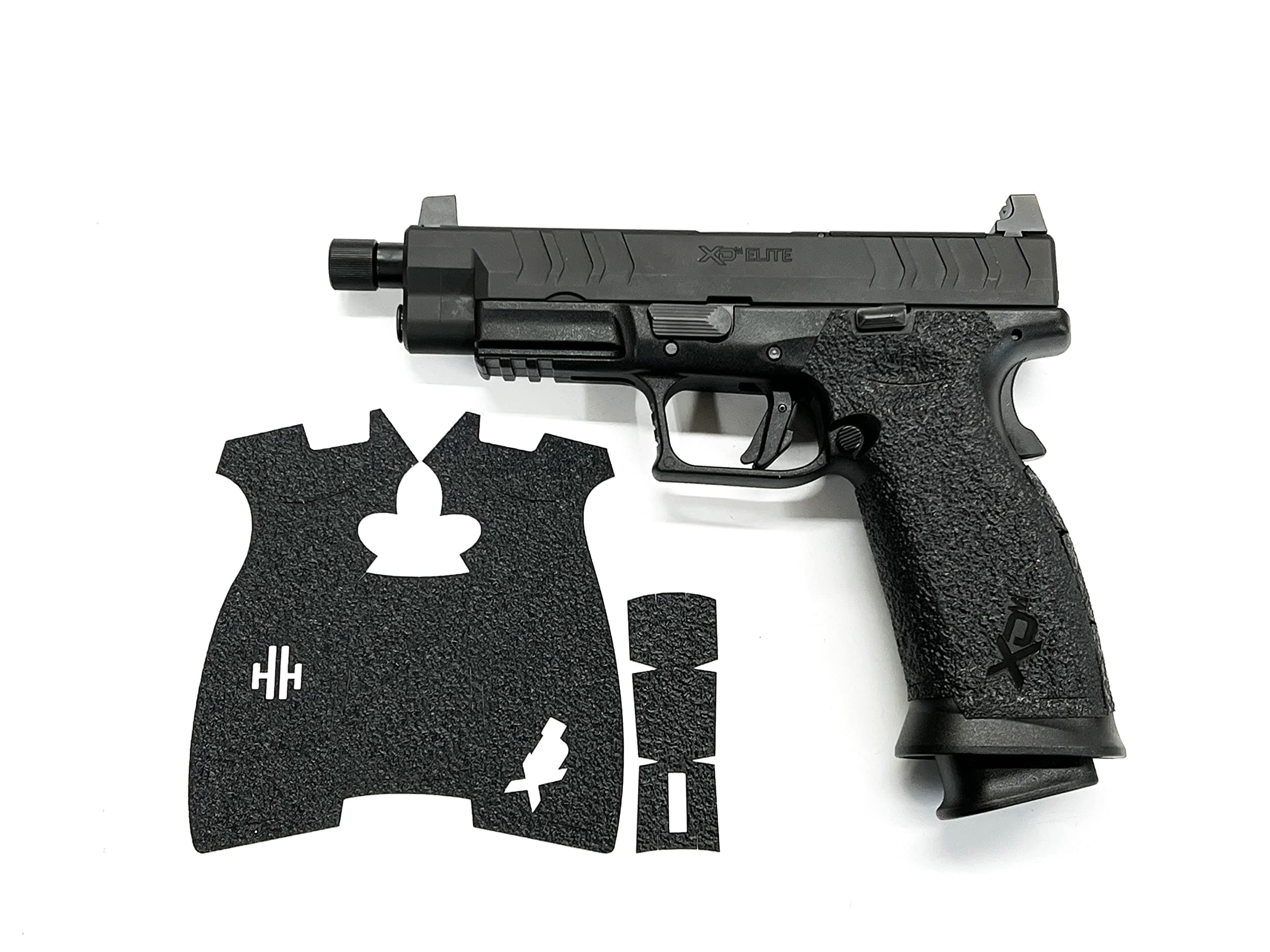 Handleitgrips Gun Grip Tape Compatible with Springfield XDM Elite Full Sized 9 MM - Black Textured Rubber Pistol Grip Tape, Easy Installation, Gun Parts & Accessories, Veteran Owned, Made in The USA