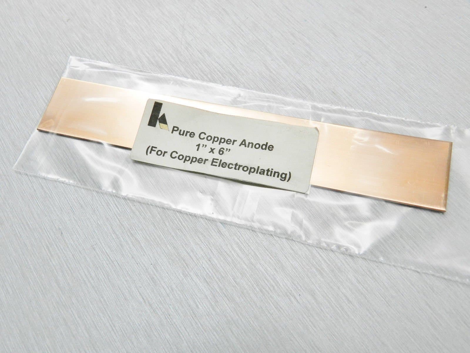 Krohn Copper Anode Pure 1" x 6" Jewelry Plating for Electroplating Metals (1E)