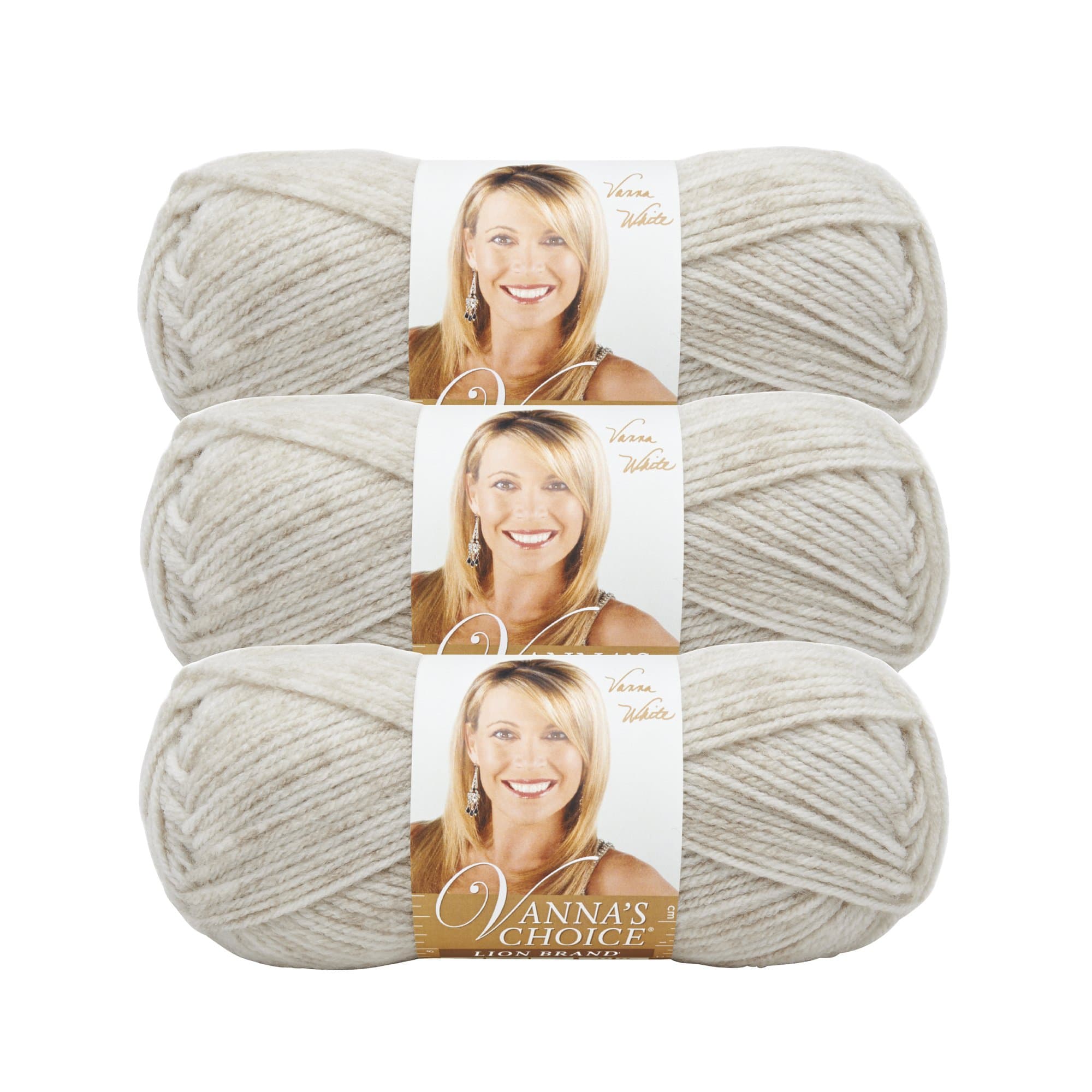 Lion Brand Vanna's Choice Yarn (3-Pack) Pearl Mist 860-305