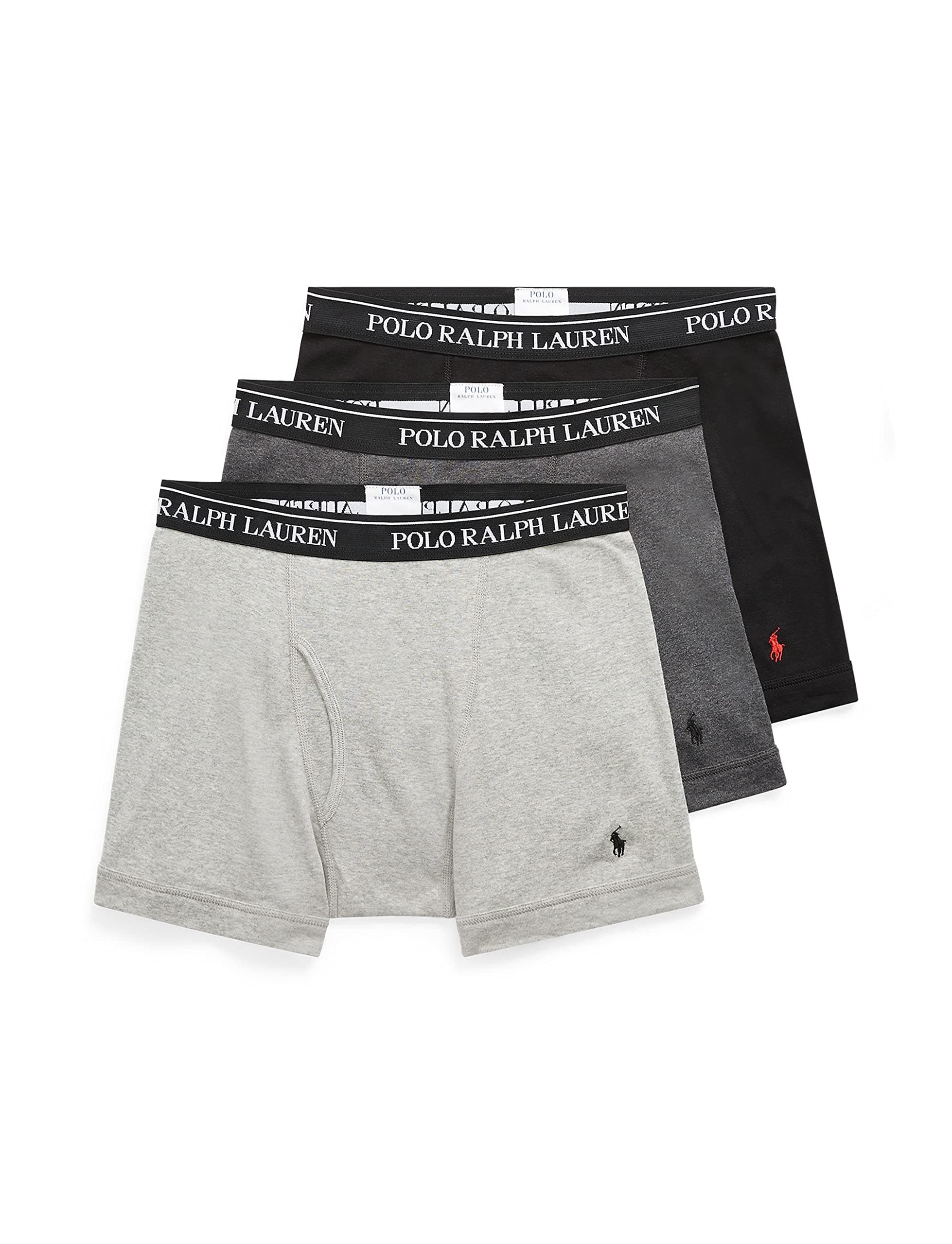 Men's Classic Fit Cotton Boxer Briefs, Trunks & Long Leg Available, 3-Pack