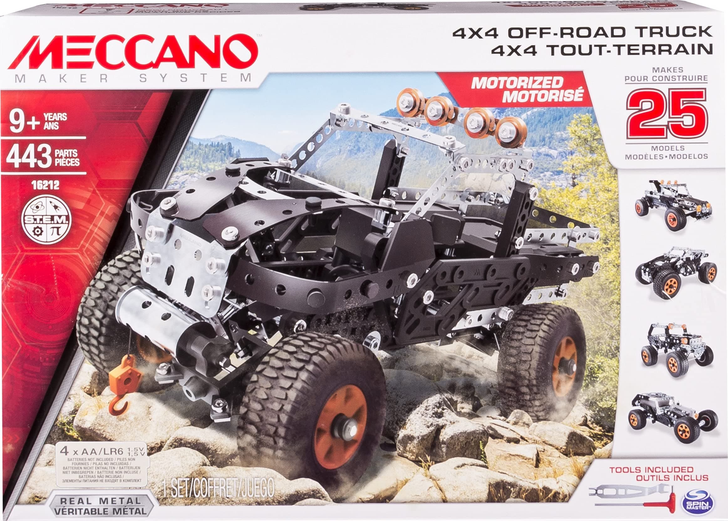 MECCANO 25 Model Set - 4x4 Truck (Styles Vary)
