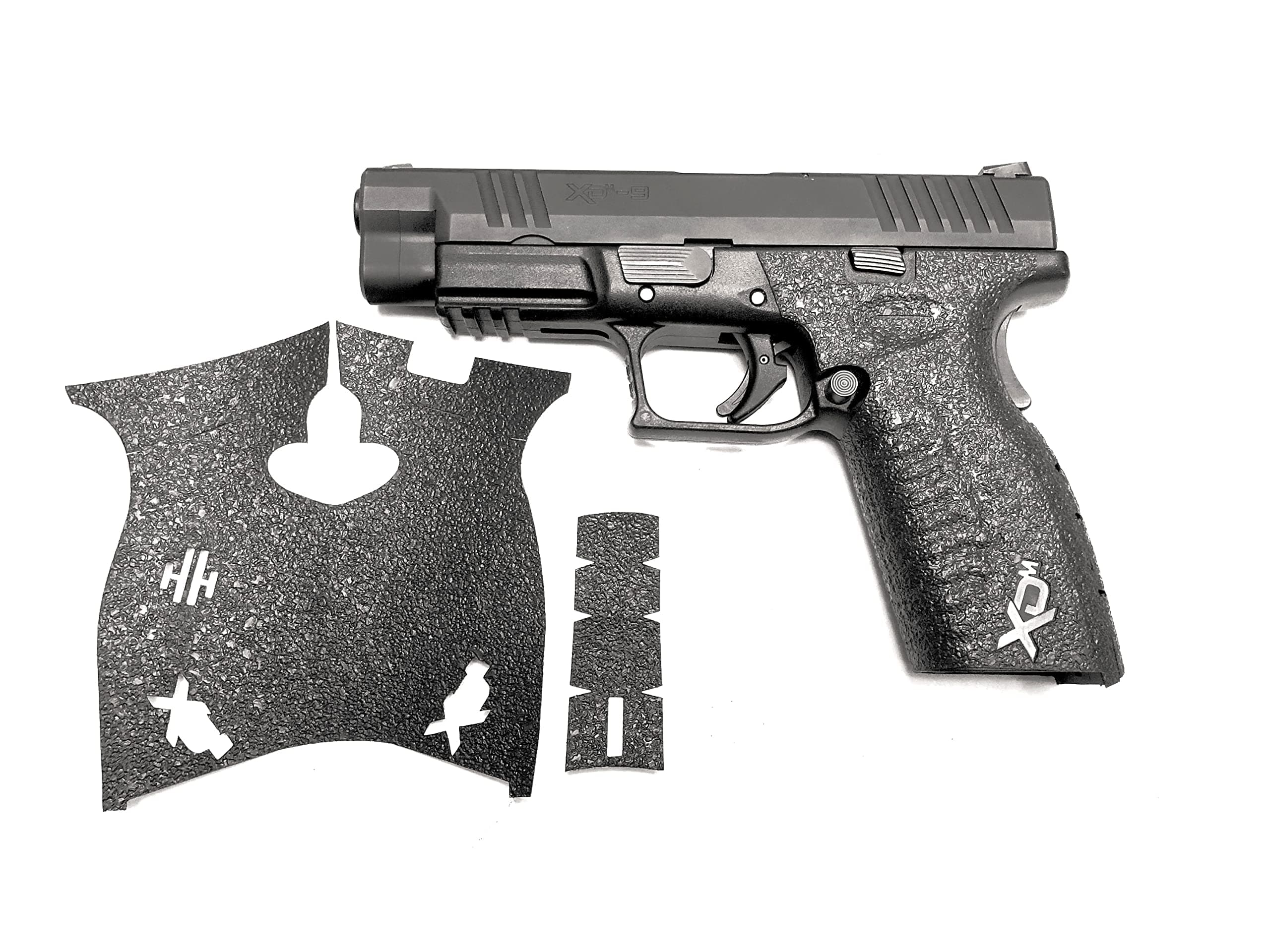 Handleitgrips Gun Grip Tape Compatible with Springfield XDM 9/40 - Black Textured Rubber Pistol Grip Tape, Easy Installation, Gun Parts & Accessories, Veteran Owned, Made in The USA