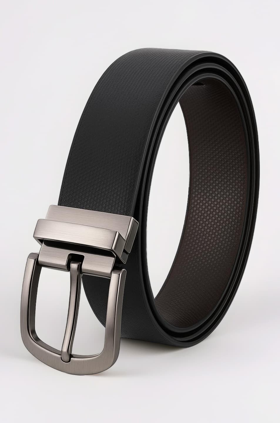 Reversible PU-Leather Formal Black/Brown Belt For Men (Color-Black/Brown) belt for men, formal belt, gift for gents, Gents belt, mens belt.