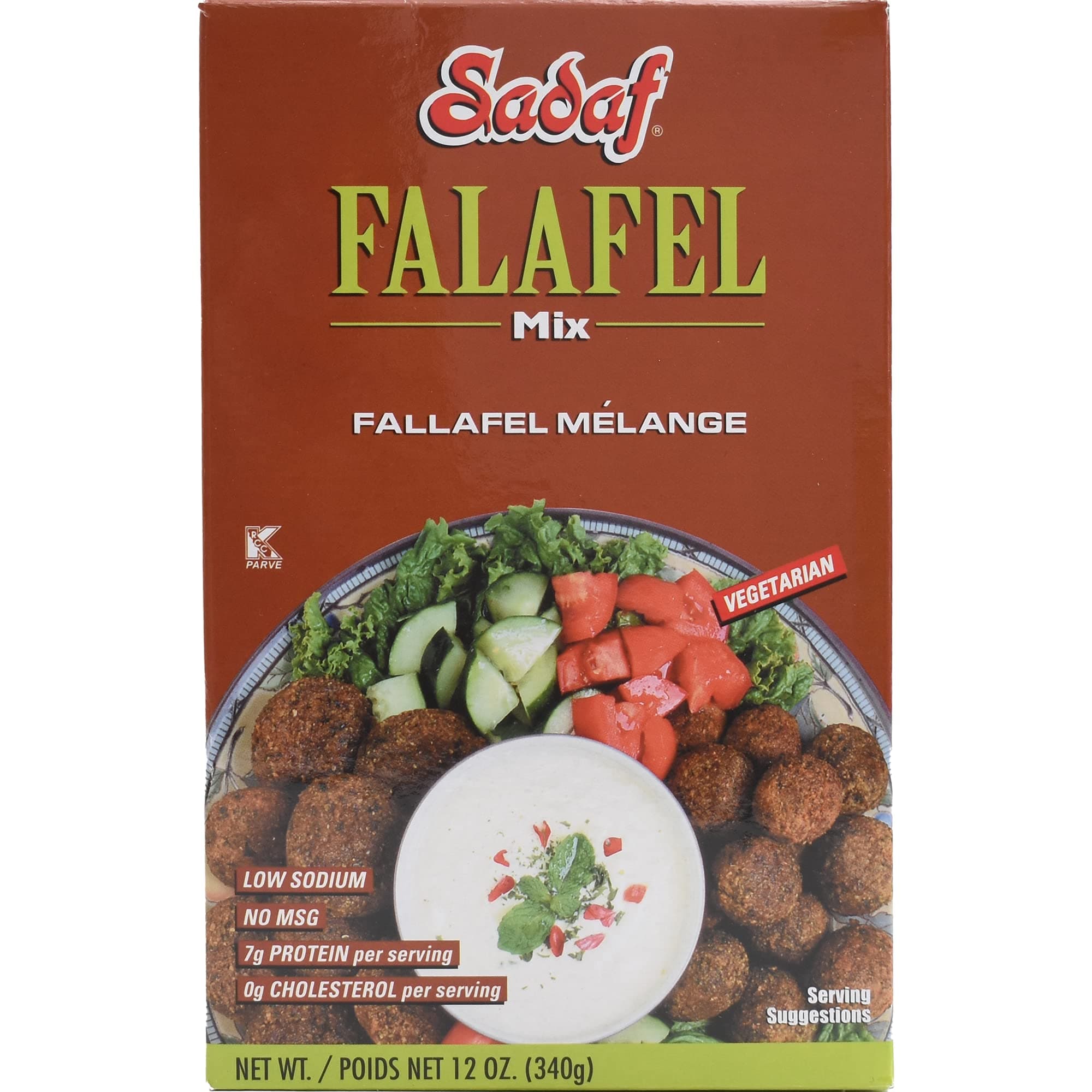 Sadaf Falafel Mix - Mediterranean Falafel Mix - Classic Middle Eastern Dish - Vegetarian Falafel - NO MSG - NO Artificial Preservatives - 12 Oz Box