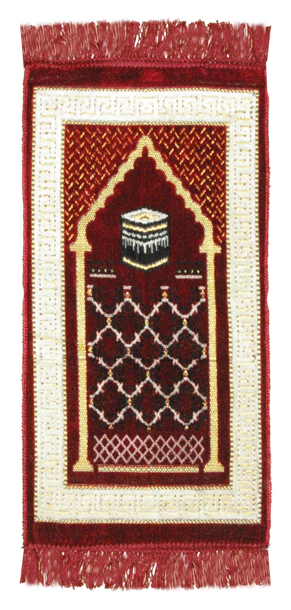 Kadife Cocuk Seccade Velvet Children's Prayer Rug 63 cm x 33 cm