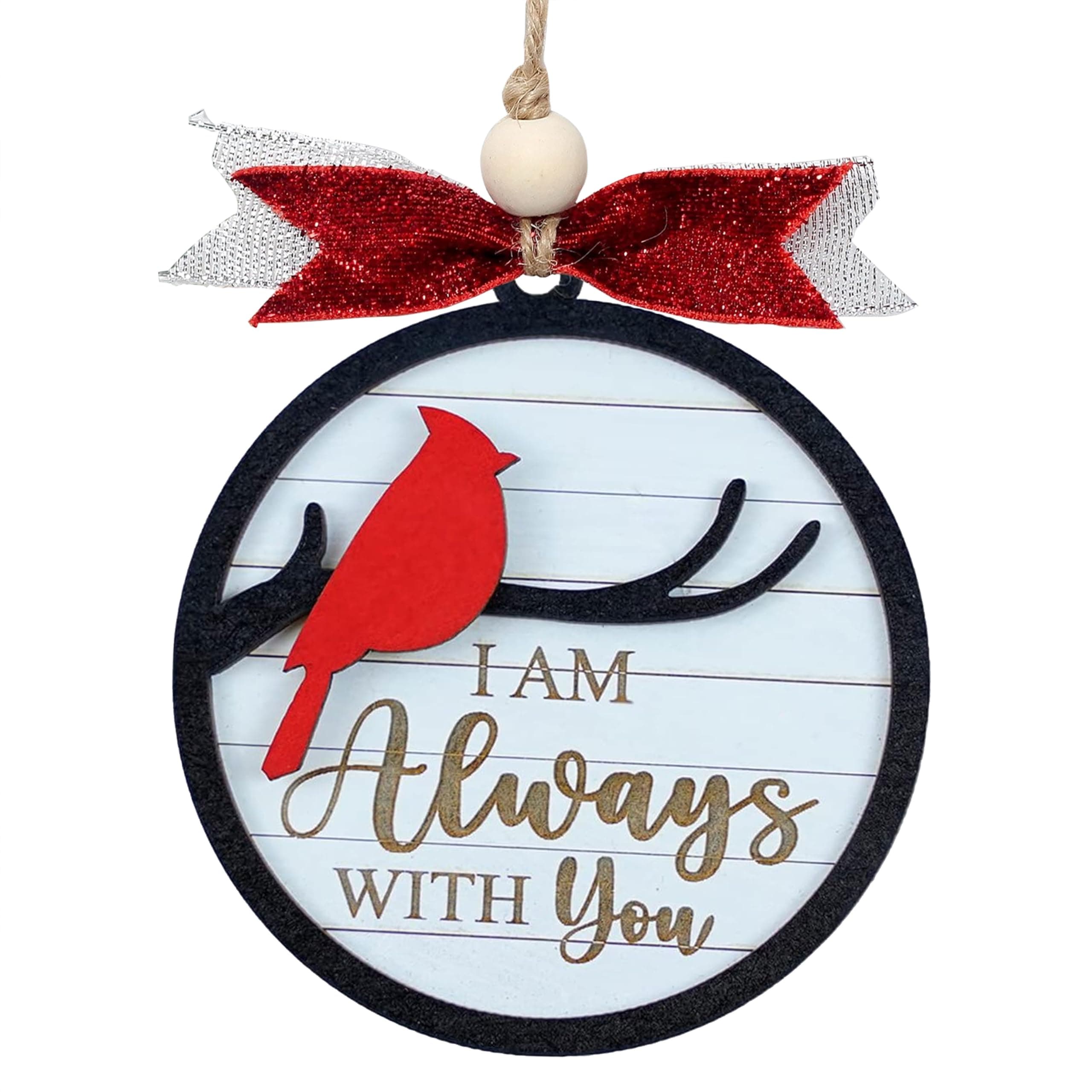 I Am Always with You Ornaments, Memorial Christmas Ornaments, Cardinal Christmas Ornaments, Memorial