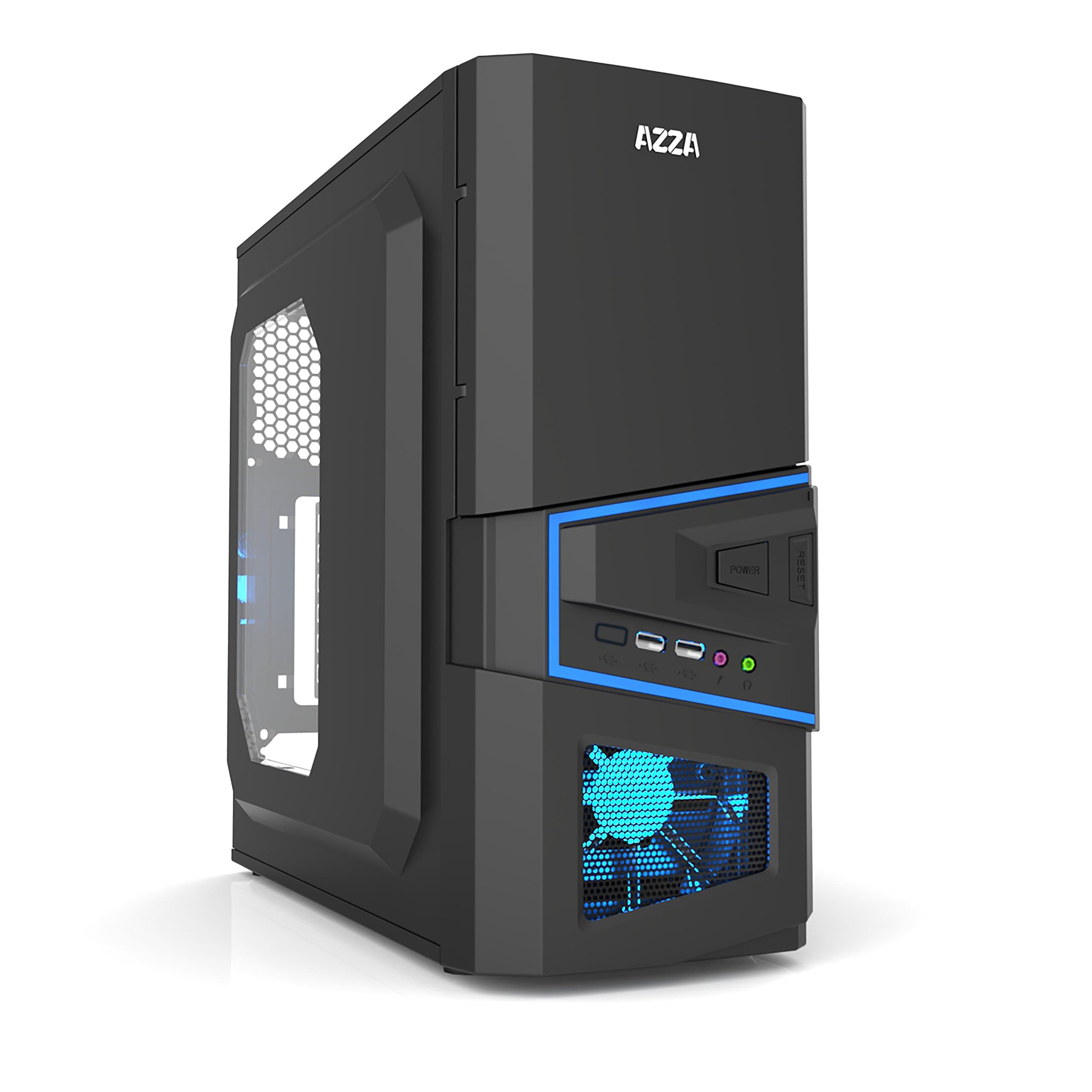 Azza Sirius CSAZ-206S Mid Tower Computer Case, Black