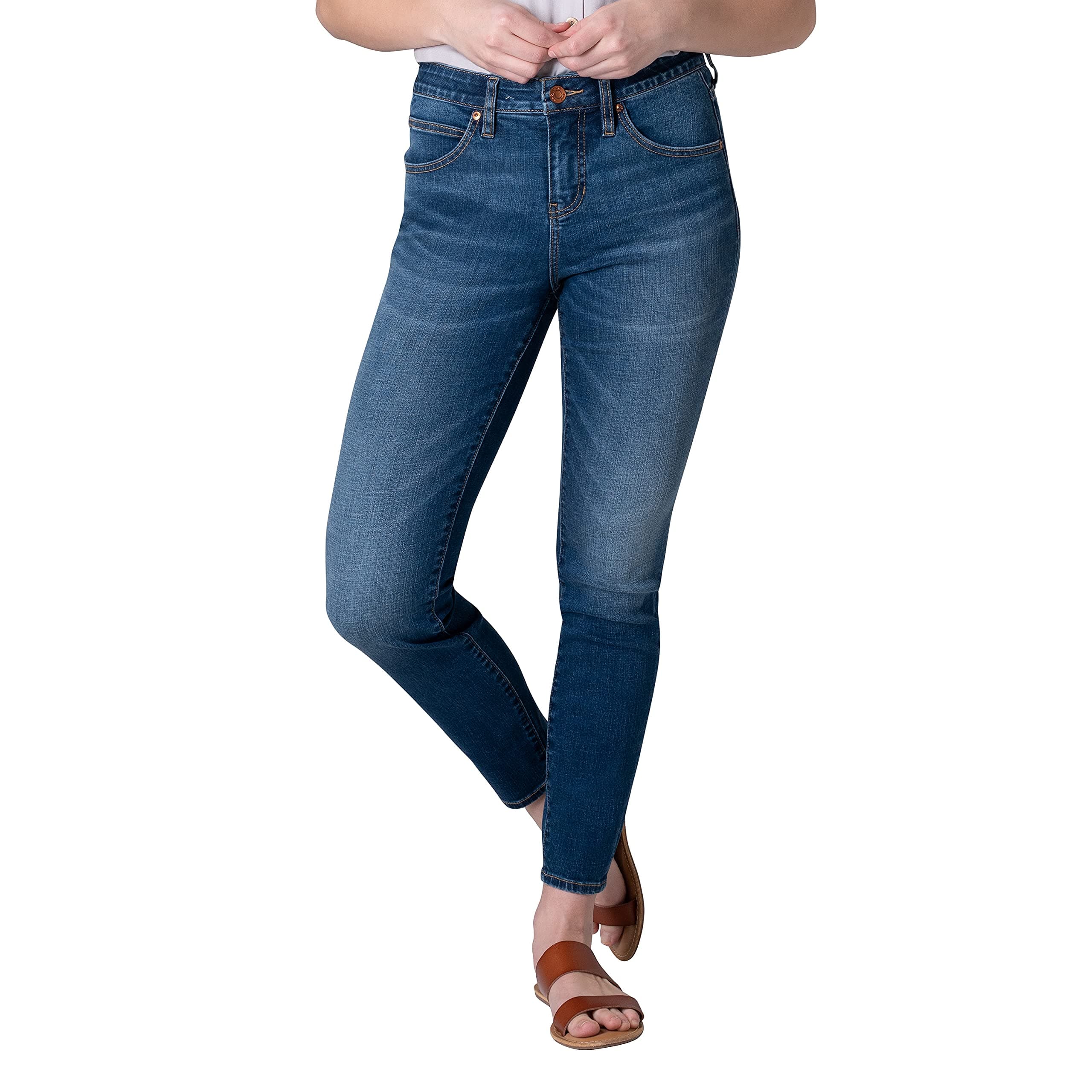 Women's Cecilia Mid Rise Skinny Jean, Thorne Blue Edb316-29, 0