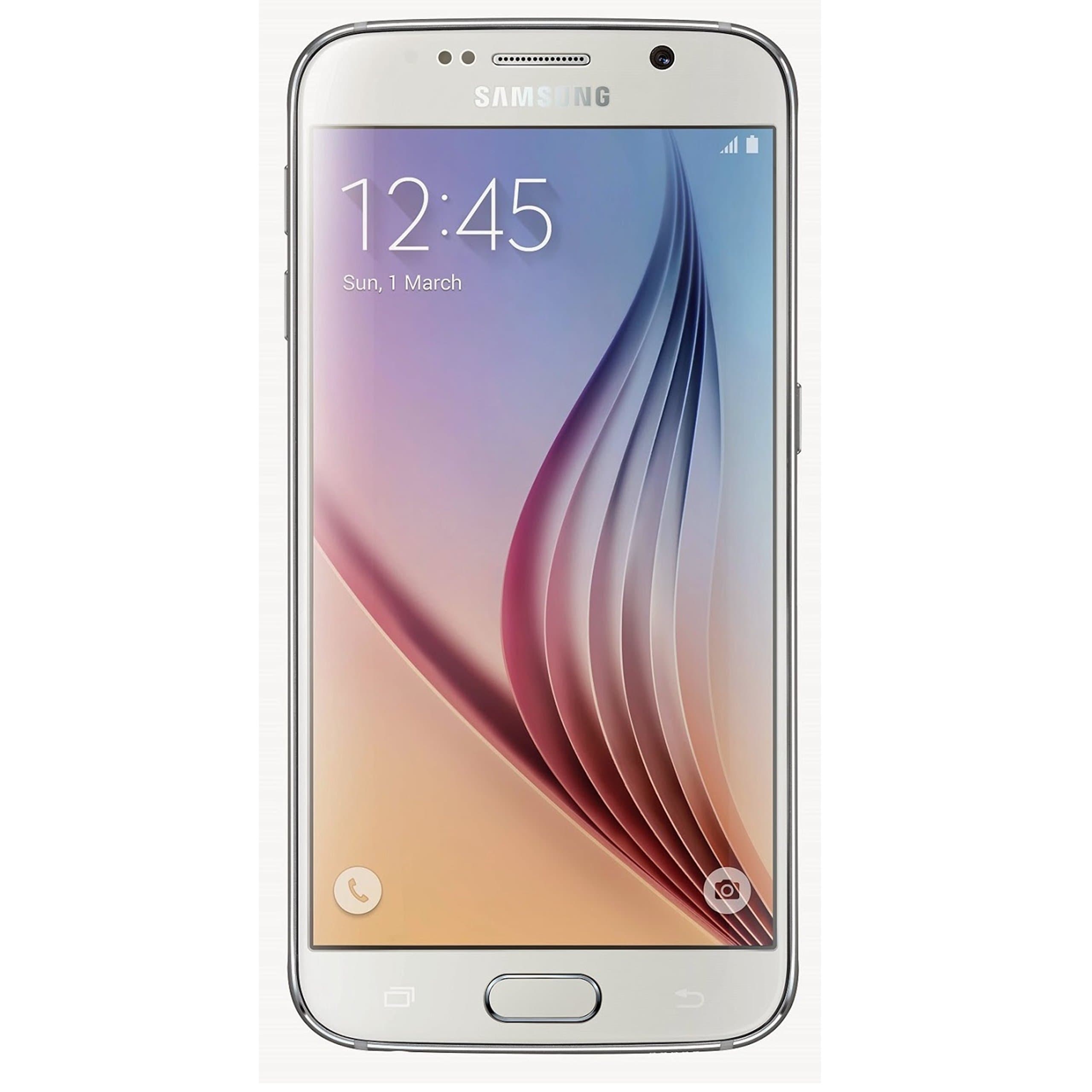 Samsung Galaxy S6 SM-G920FD Factory Unlocked Cellphone, 32GB, White International Version No Warranty
