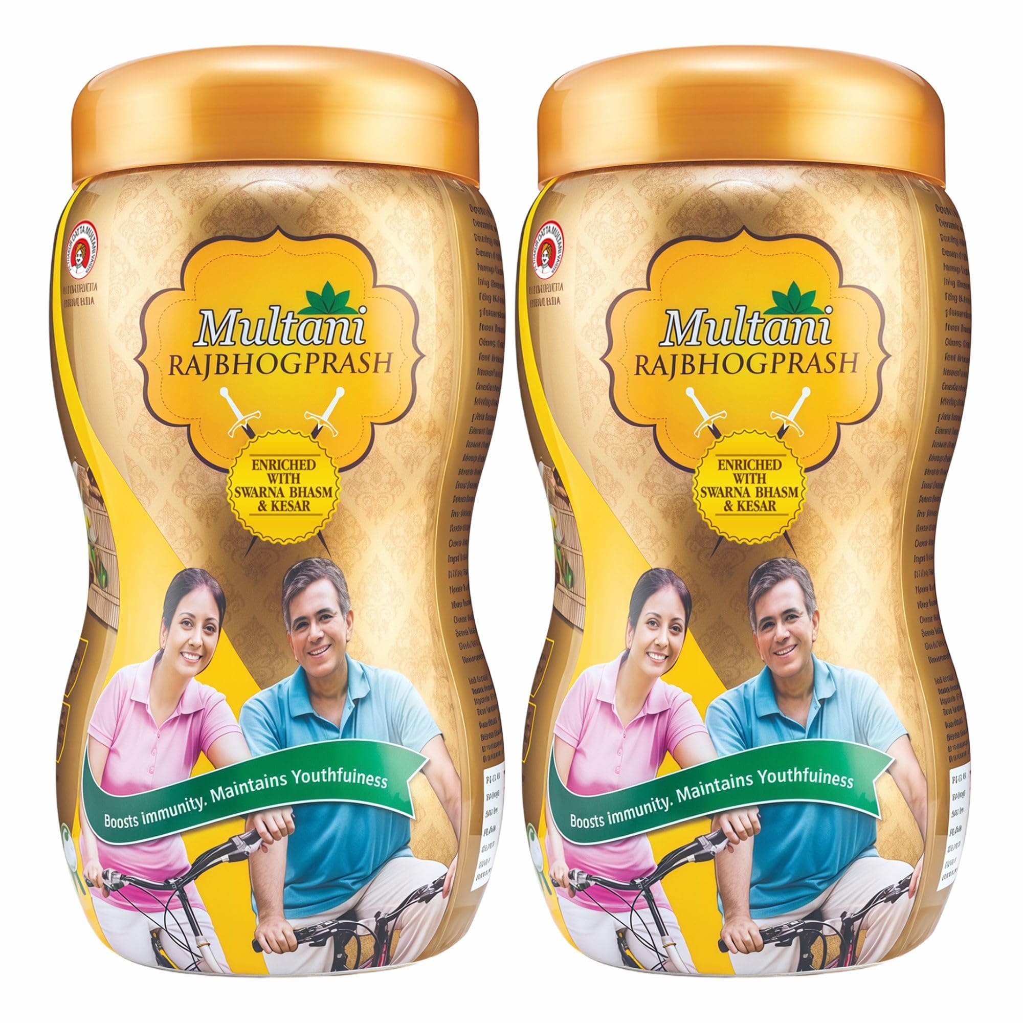 Rajbhogprash | 100% Ayurvedic Formula | Swarna(Gold), Chandi, Kesar, Chandan, Amla & 27 Ayurvedic Herb | All Purpose Ayurvedic Chyawanprash For Year-Round Since 1938 | 2 Kg