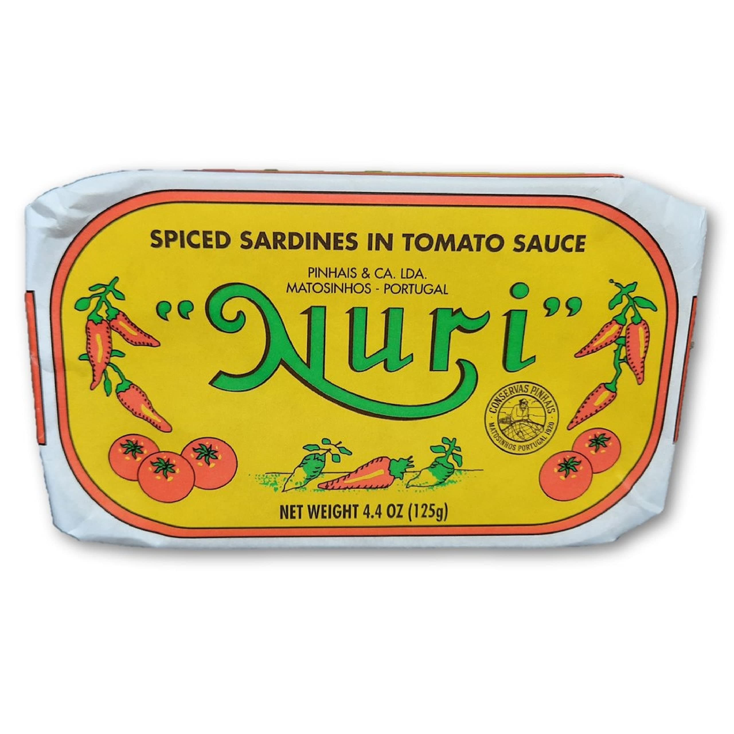 NURI Portuguese Sardines in Spiced Tomato Sauce - 2 Pack - (4.4 oz cans)