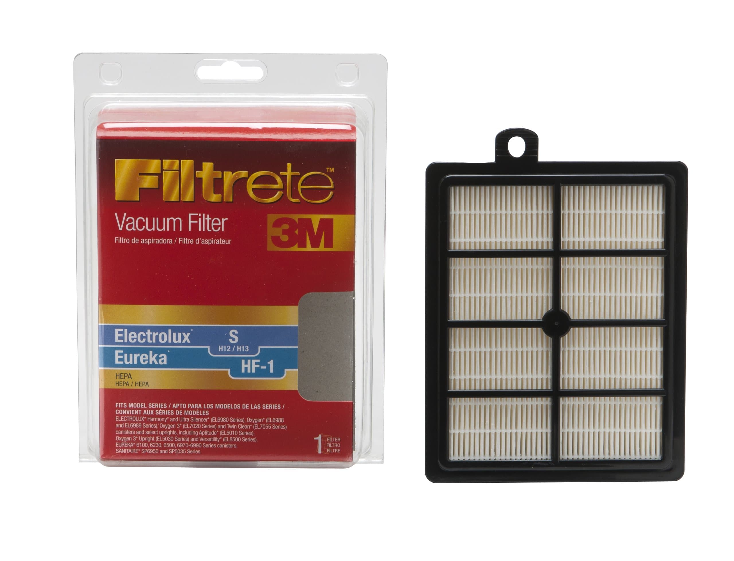 3M Filtrete Electrolux/Sanitaire/Eureka S/S/HF-1 HEPA Vacuum Filter, Red