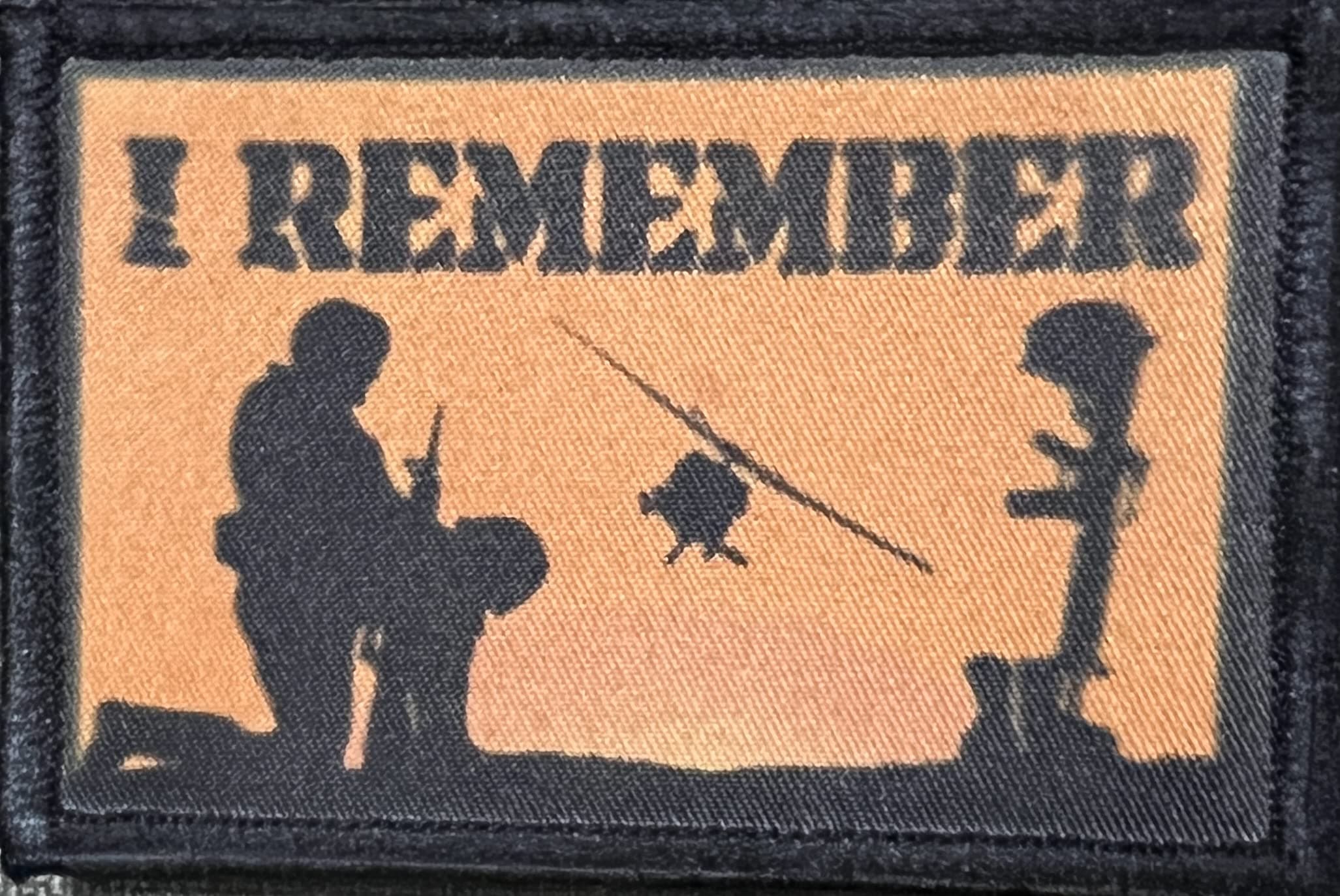 I Remember MIA WIA KIA POW Morale Patch. 2x3" Hook Patch. Redheadedtshirts Made in The USA