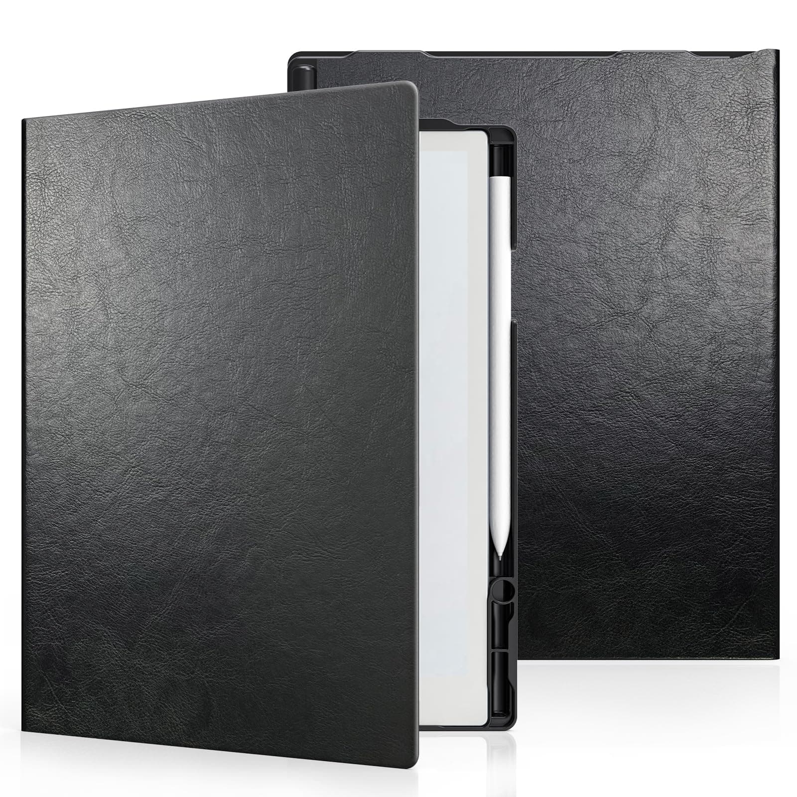E NET-CASE Case for Remarkable 2 Tablet 10.3 inch, Slim Lightweight Folio Design, Cover for Remarkable 2 Digital Paper with Pencil Holder (Black)