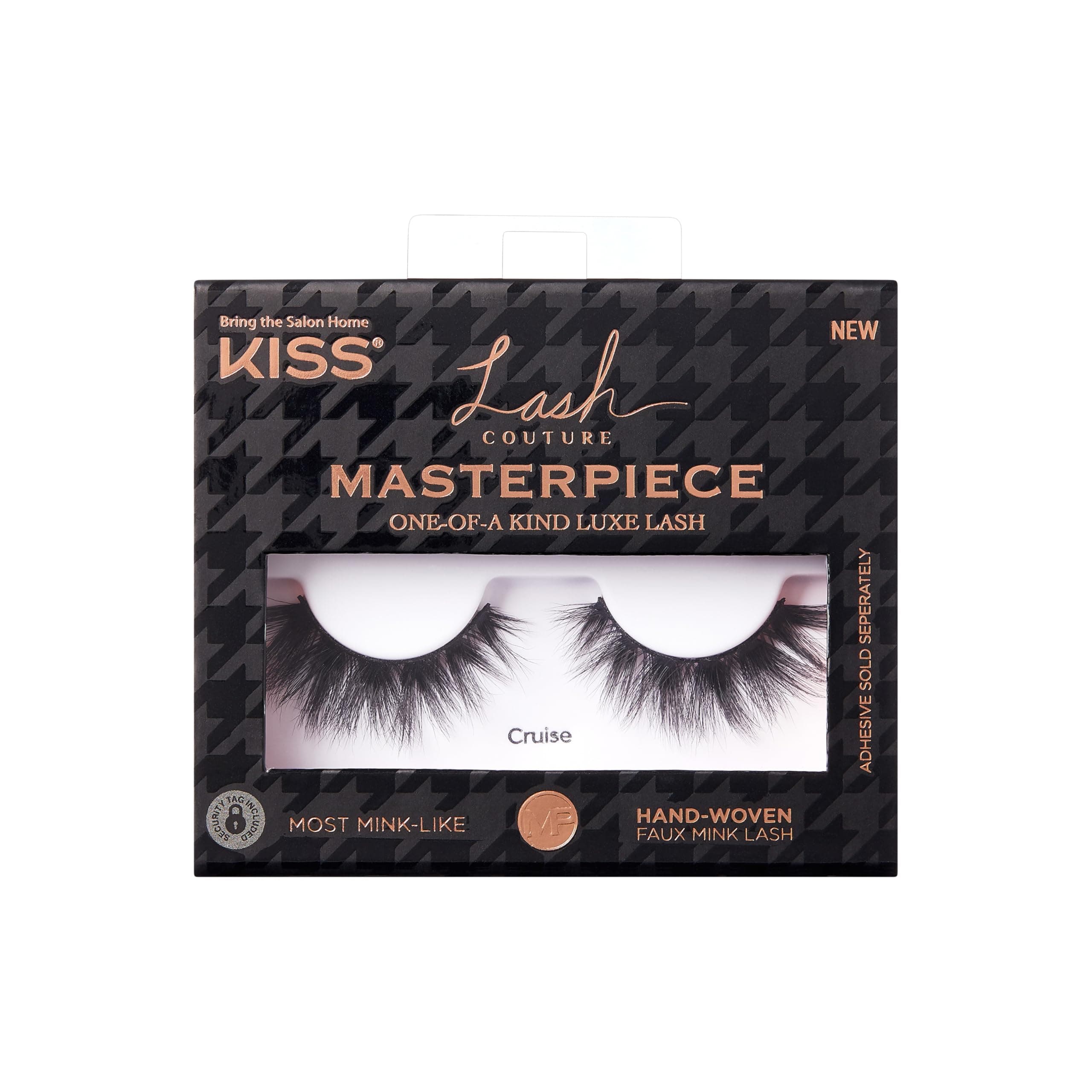 Lash Couture Masterpiece Hand-Woven Faux Mink False Eyelashes, Style ‘Cruise’, 12mm, Easy to Apply, Reusable, Vegan, Cruelty Free, 1 Pair Strip Lashes