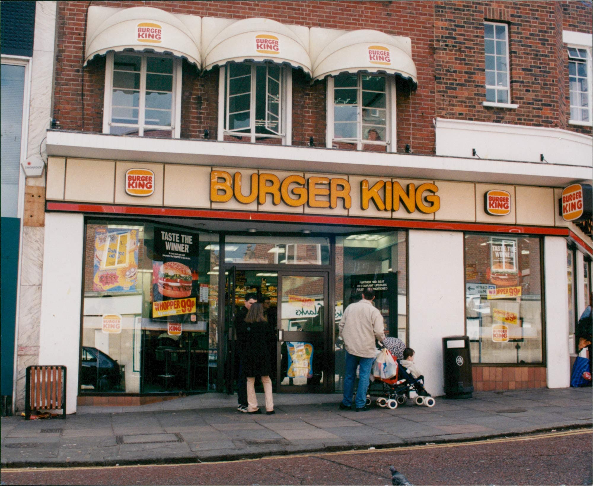 Vintage photo of Burger King Restaurants norwich.