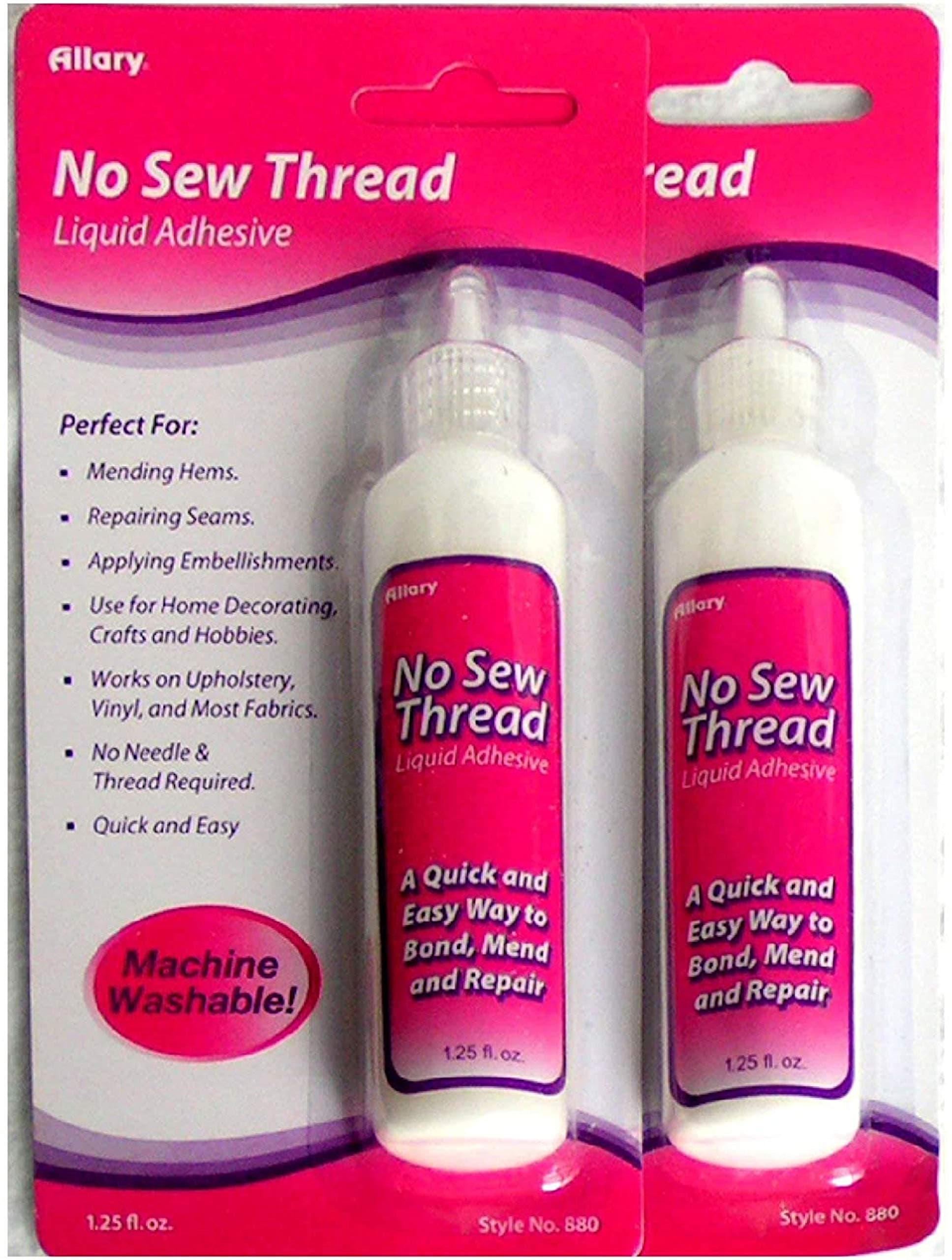 Allary No-Sew Liquid Fabric Glue - 2-Pack