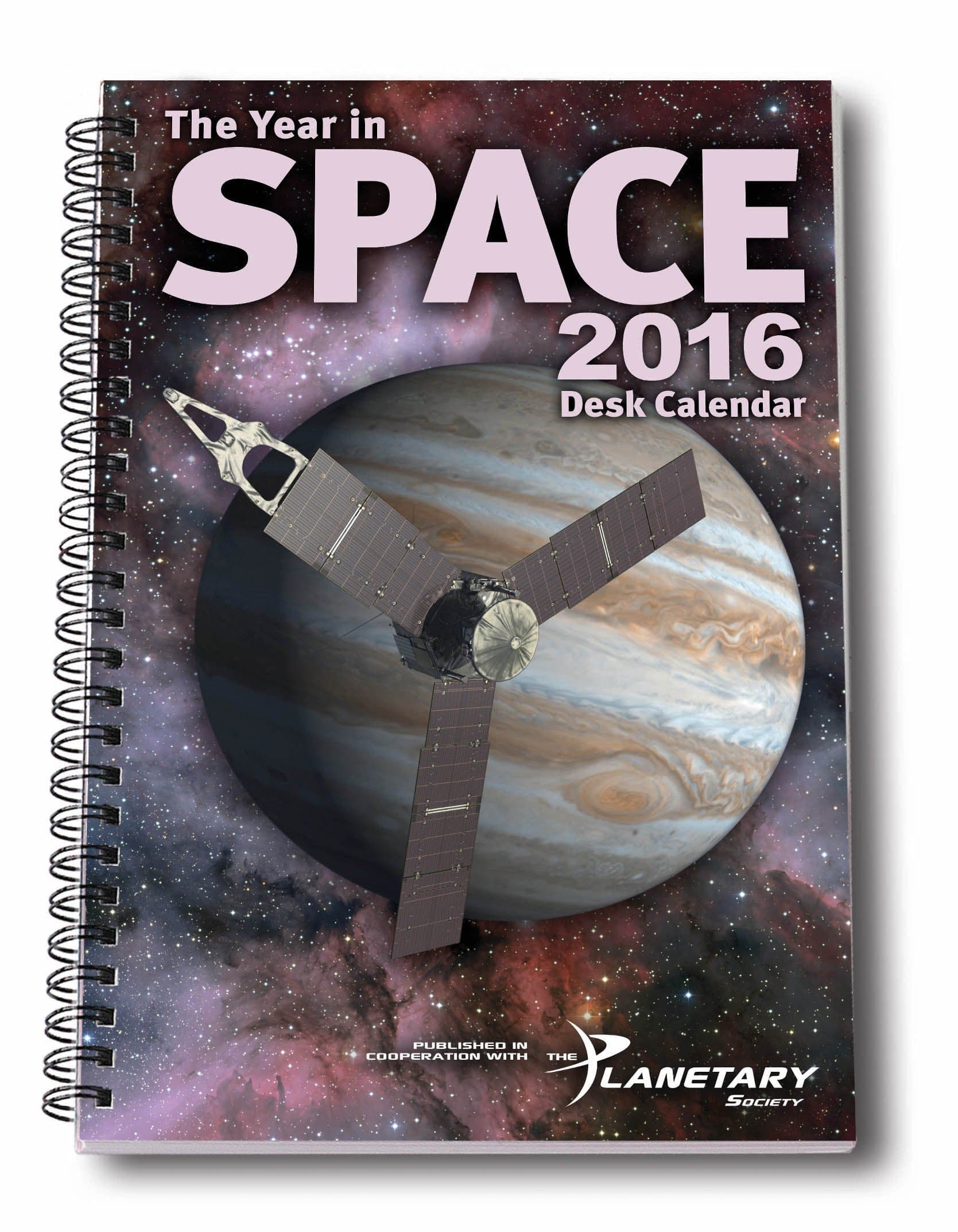 The Year in Space 2016 Desk Calendar, Spiral Bound 6" x 9", 136 pp, 53 Weekly Astronomy and Space Exploration Images, Moon Phases, Space History, Sky Events - Intro by Bill Nye, Planetary Society CEO