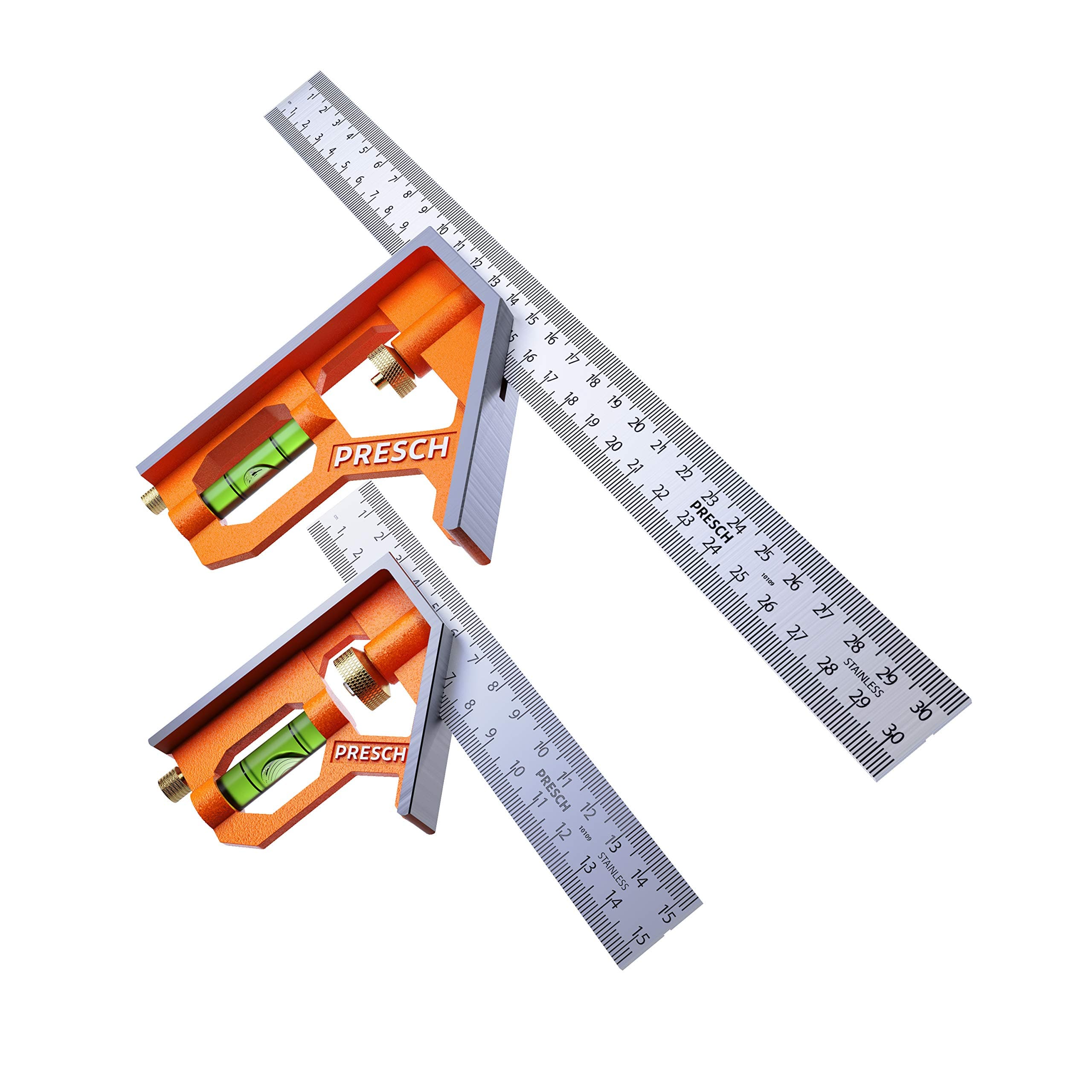 PRESCH Combination Square Set Metric 150 mm + 300 mm