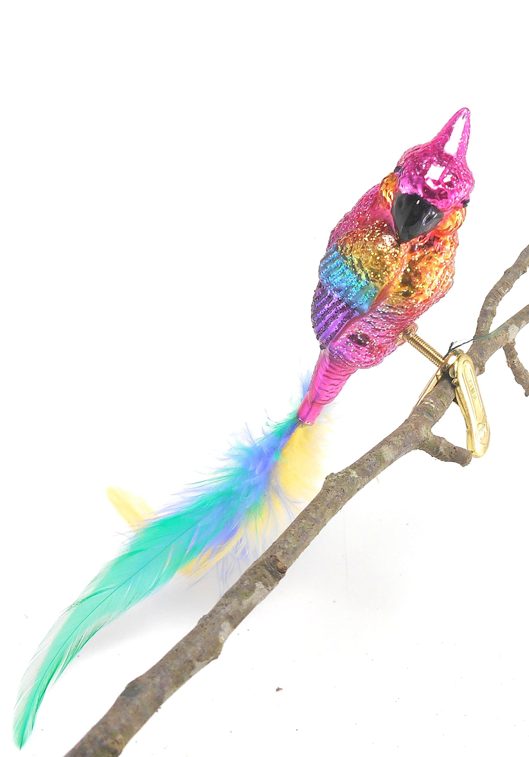 Old World Carnival Parrot Bird Rainbow Ornament Christmas