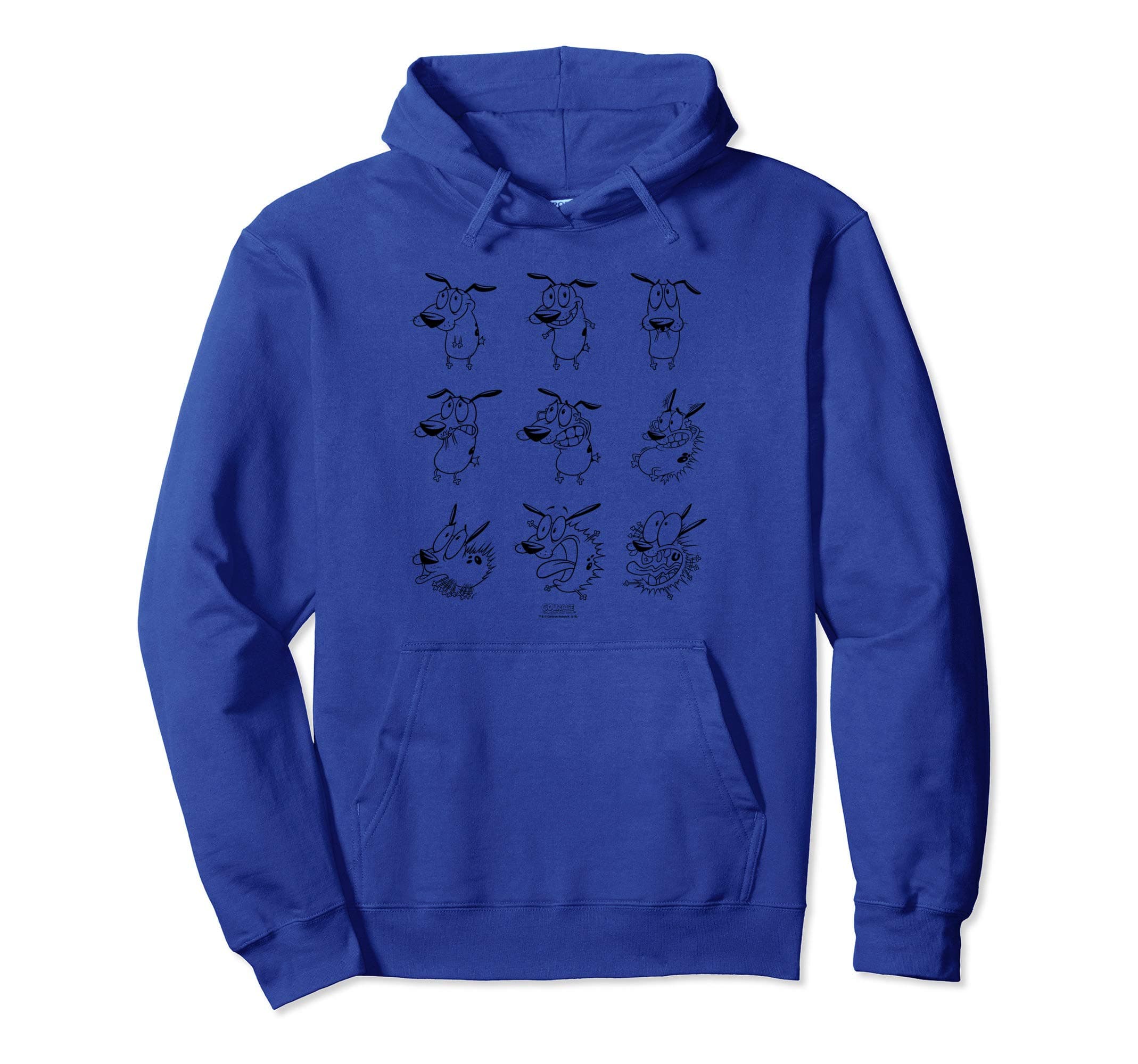 Cartoon NetworkCourage the Cowardly Dog Courage Poses Pullover Hoodie