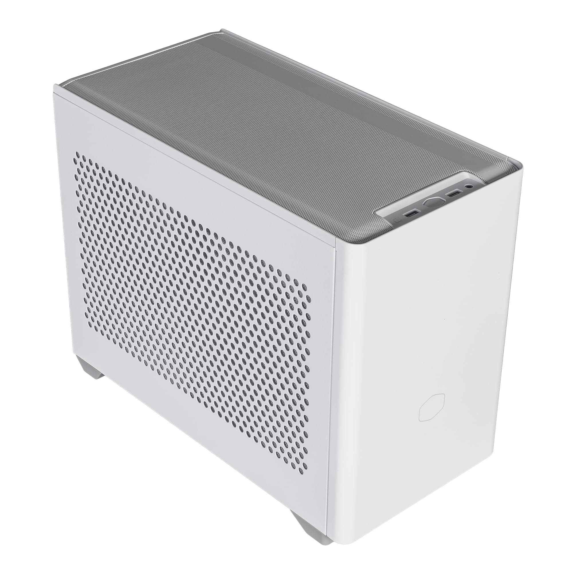 NR200 White SFF Small Form Factor Mini-ITX Case with Vented Panel, Triple-slot GPU, Tool-Free and 360 Degree Accessibility, Without PCI Riser