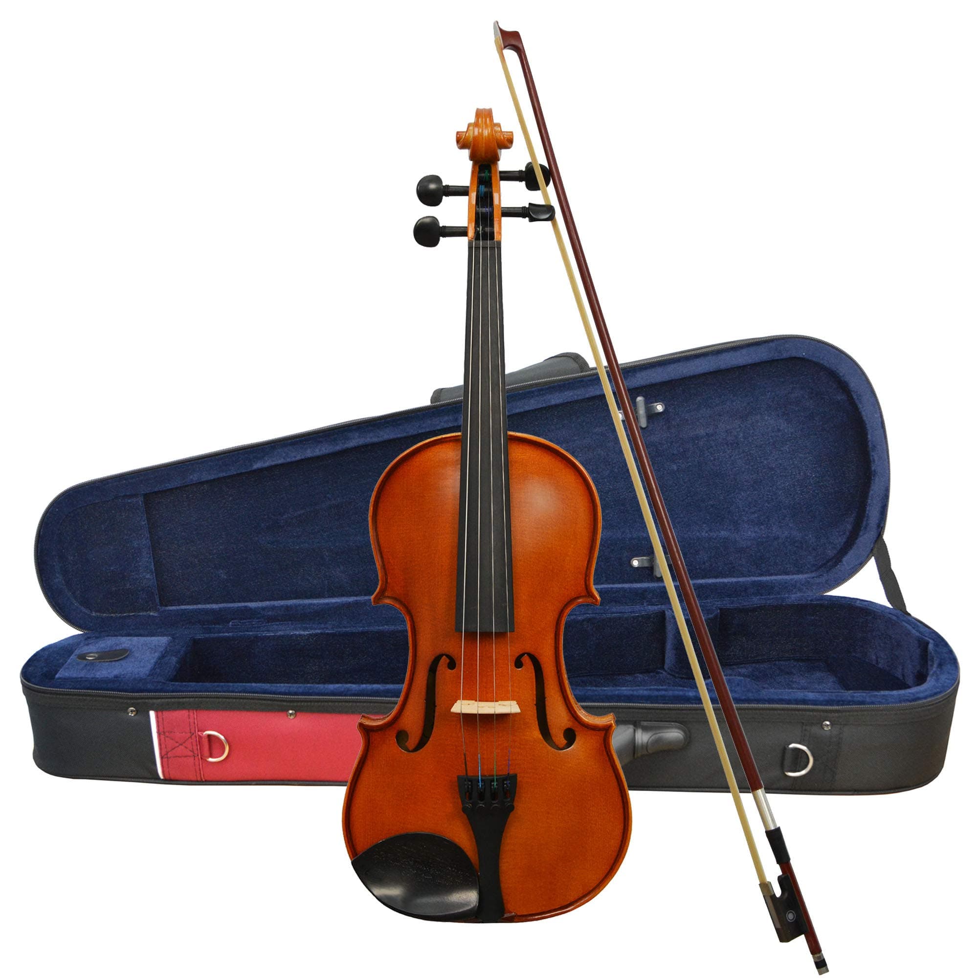 ForenzaPrima 2 1/4 Size Violin Outfit with Ebony Fingerboard and Pegs, Lightweight Hard Case, Wood Bow, Rosin, Steel Core Strings