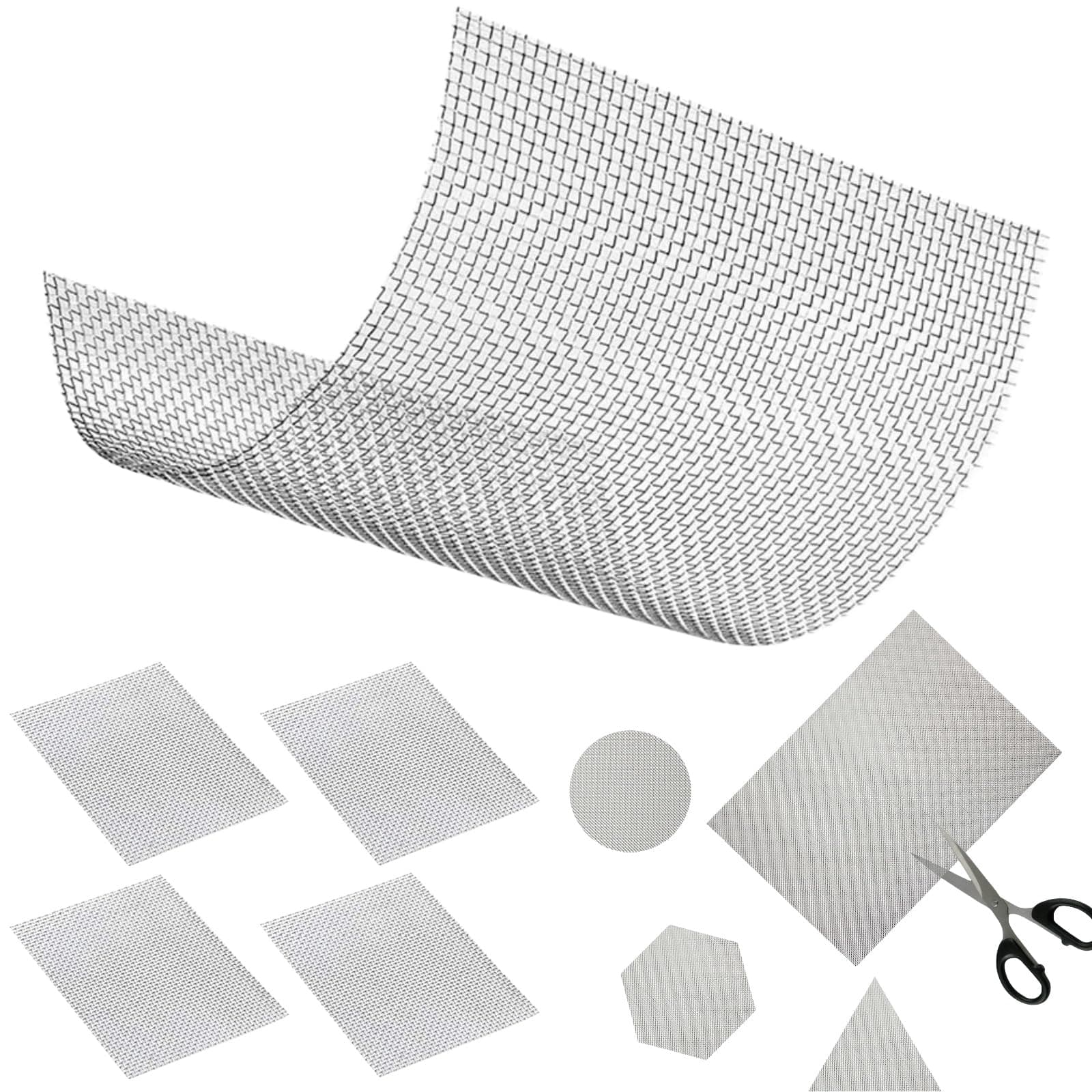 ZDL Stainless Steel Mesh Screen, Stainless Steel Wire Mesh, Metal Mesh, Rodent Reinforcement Net, Rodent Proof Mesh Filter Keeps All Out