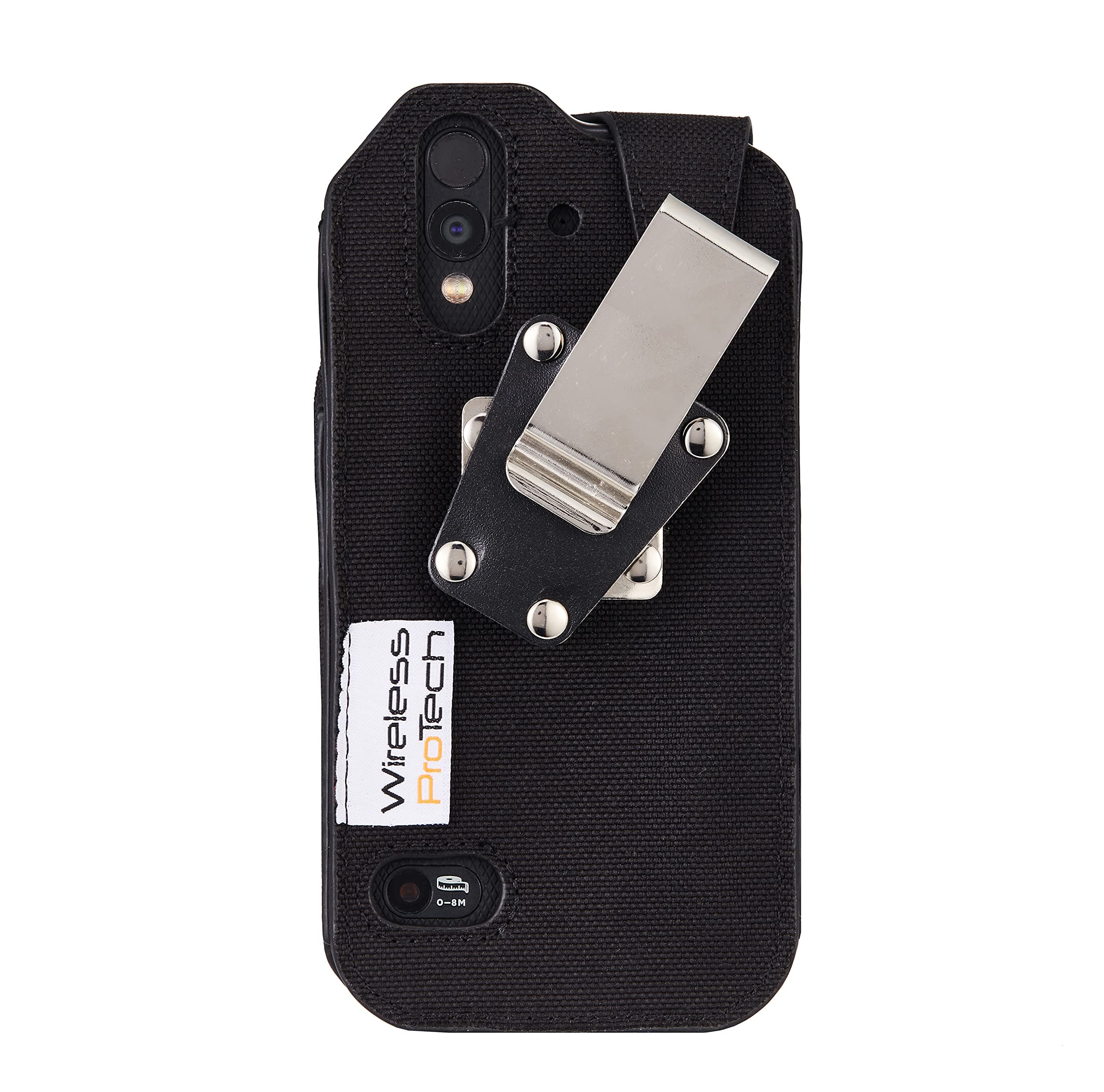 Wireless PROTECHBallistic Nylon Fitted Case with 4 Position Locking Belt Clip Compatible with CAT S61