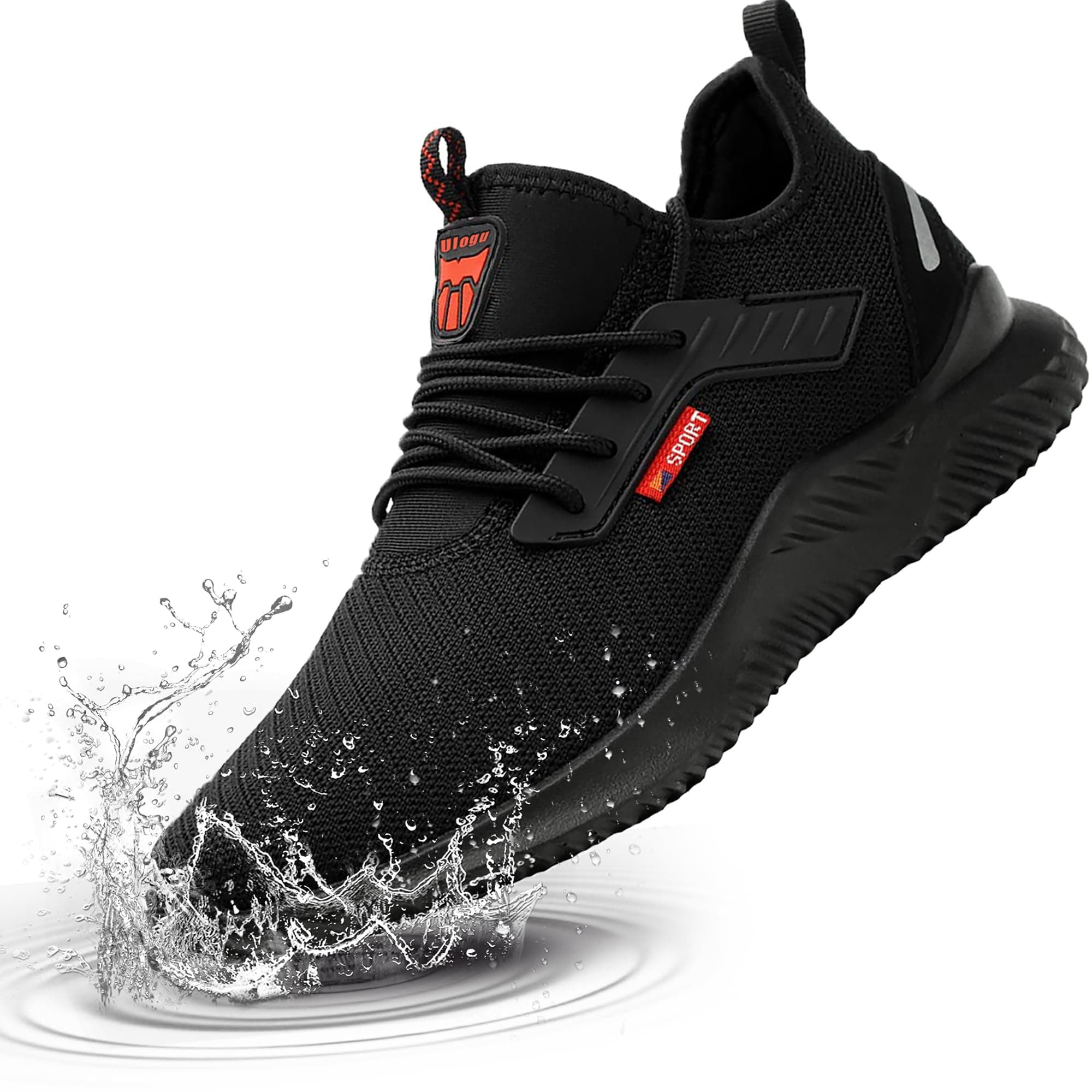 Waterproof Steel Toe Shoes for Men Women Work Shoes Lightweight Safety Sneakers Comfortable Puncture Proof Shoe Zapatos Punta de Acero para Hombres Black